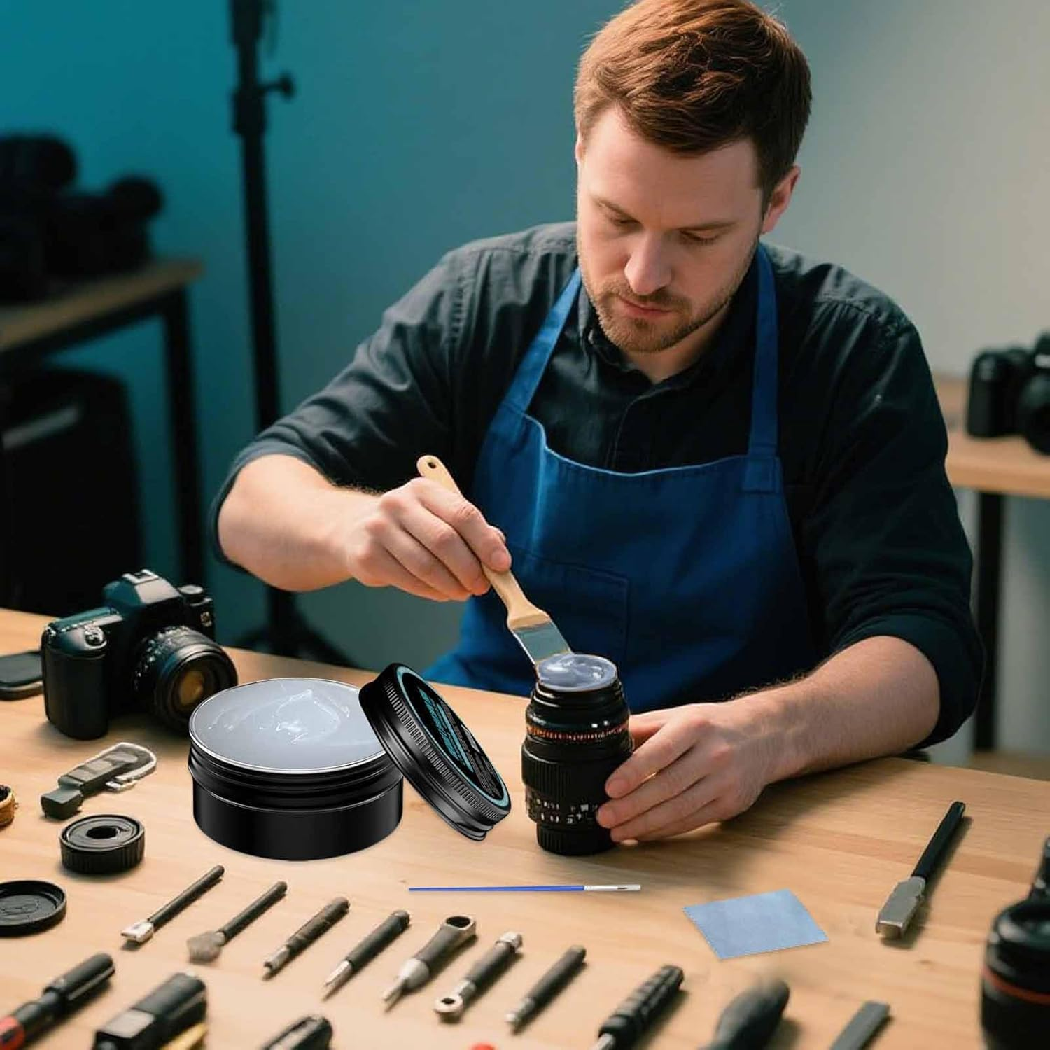 Helicoid Grease - 30G Optical Lens Grease - Camera O Ring Bearings Household Lube for Binoculars Quiet Long Lasting Lubricating image number 4