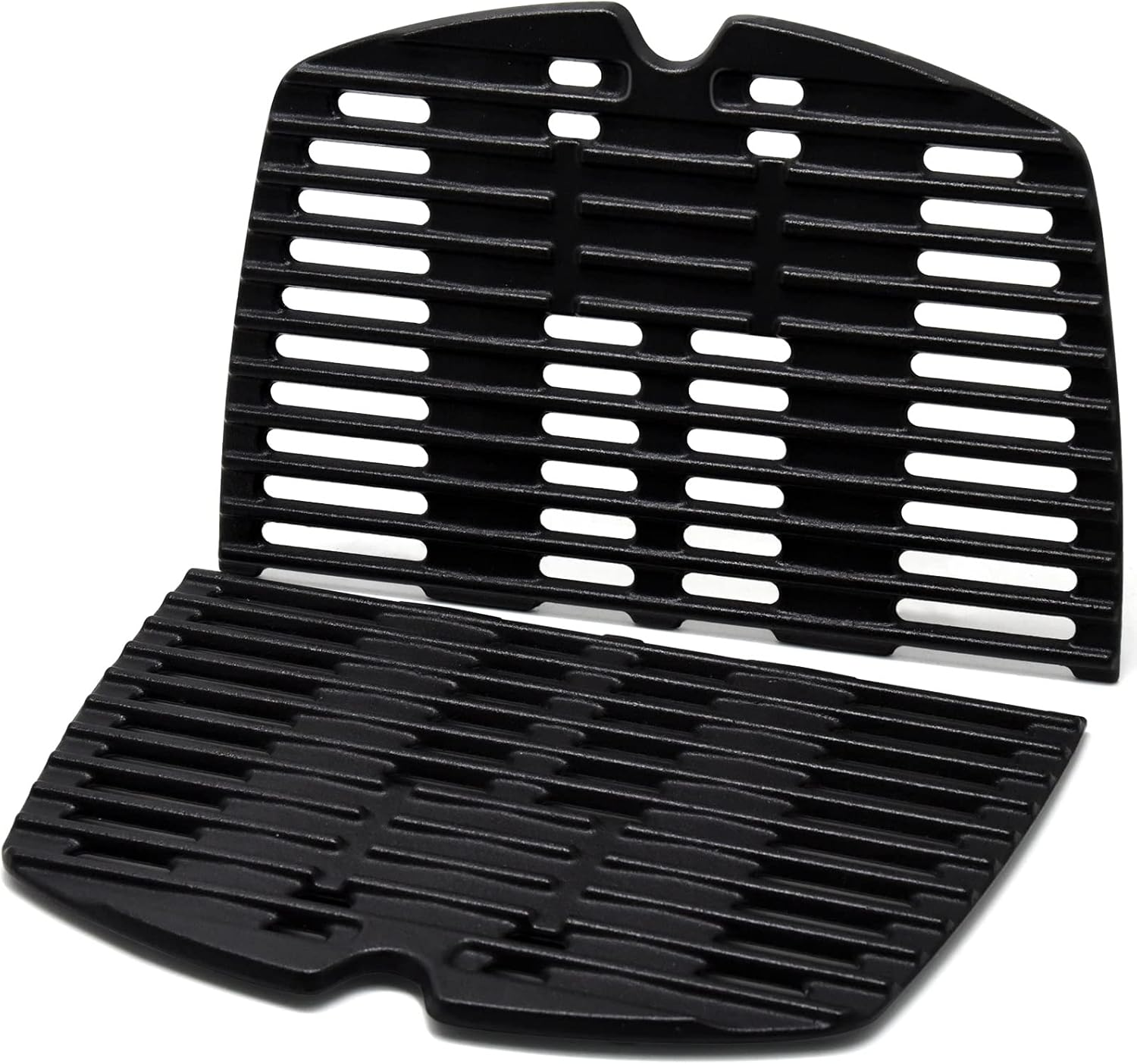 Adviace 7644 7582 Cast Iron Grill Cooking Grates Replacement for Weber Q100, Q120, Q140, Q1000, Q1200, Q1400 Grill Parts Accessories, 50060001, Weber Baby Q Gas Grill, 17 X 12.7 Inches. (2-Pack) image number 1
