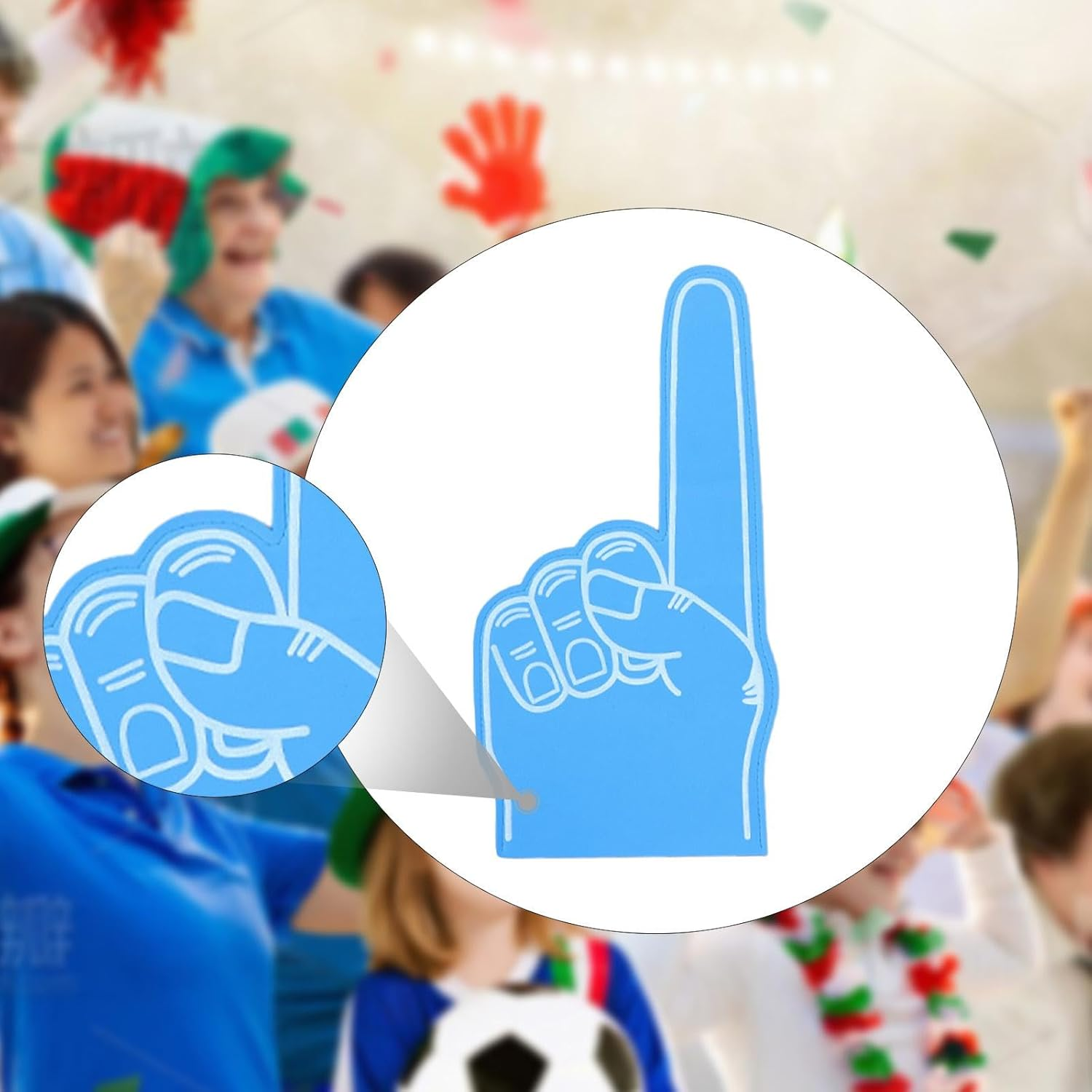 Ｓｉｍｈｏａ Large Foam Finger Accessory for Sports Events and Celebrations image number 4