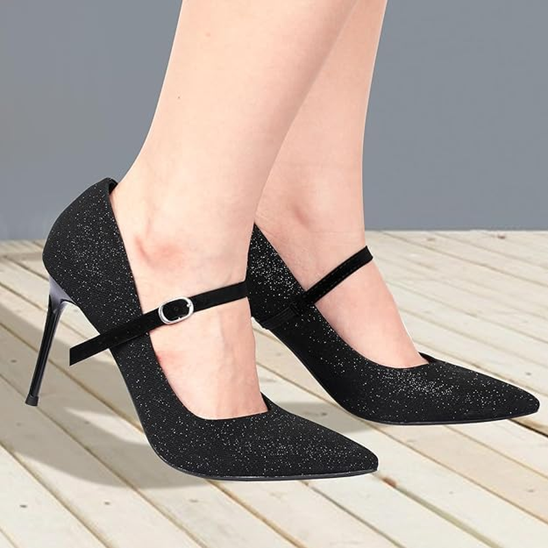 High Heel Straps PU Leather Shoe Straps, 4Pcs High Heel Straps Anti-Drop Shoelace Ankle Straps,Detachable PU Leather Shoe Straps,Detachable Buckle Shoe Ankle Straps,Detachable PU Leather Ankle Straps image number 2