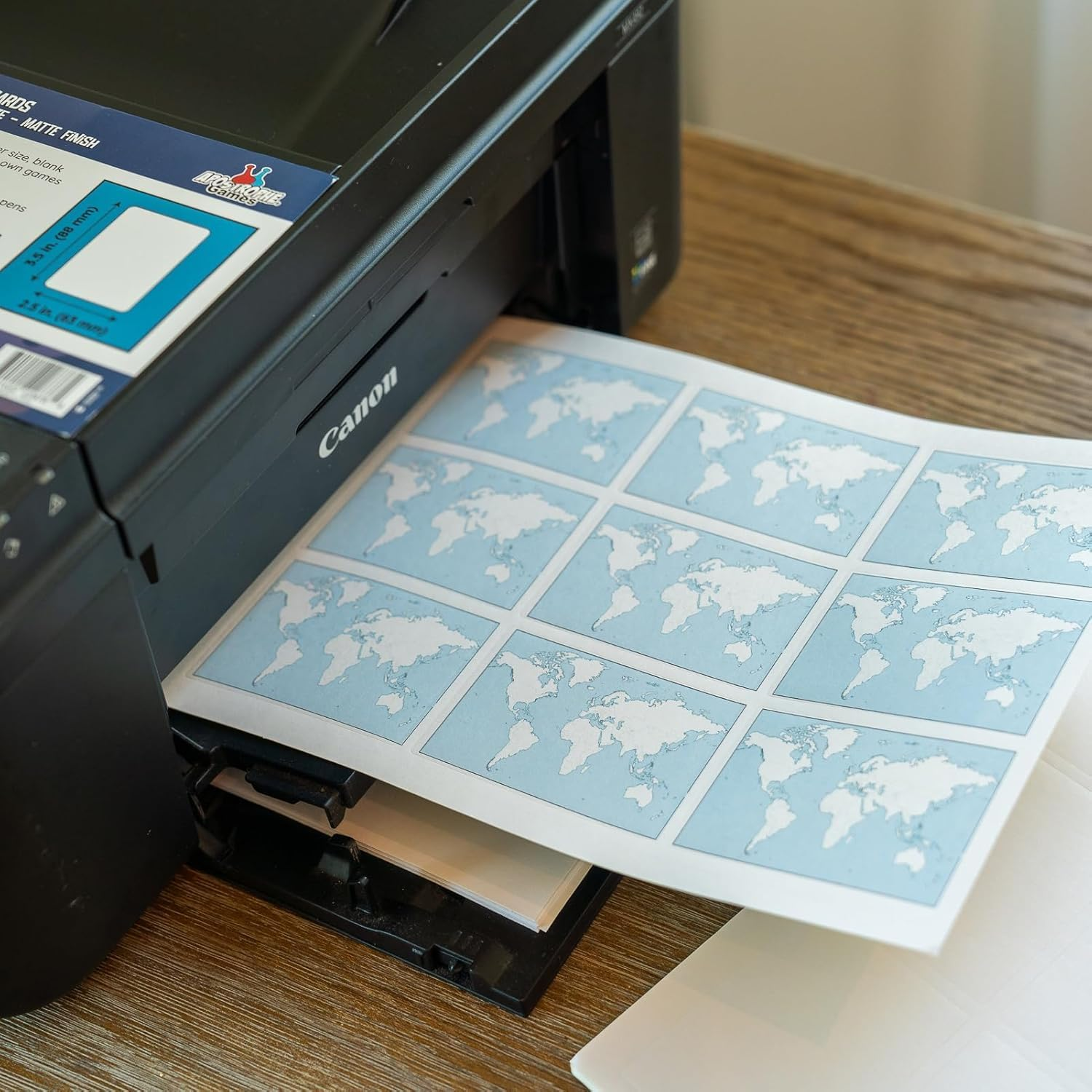 Blank Stickers for Playing Cards - Print Your Playing Cards - 360 Labels Sticker Paper for Laser/Ink Jet Printers (3.35" X 2.36") 40 Sheets image number 2