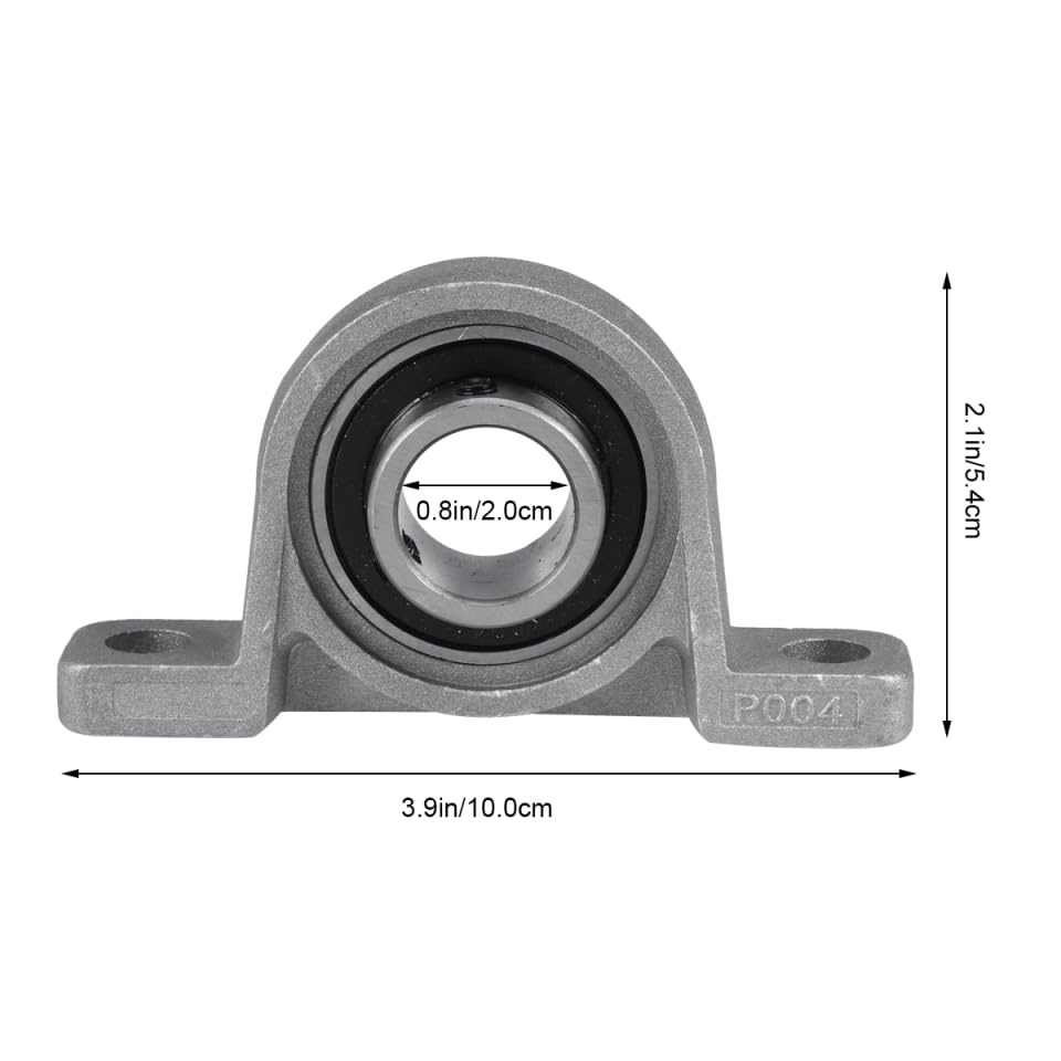 6 Pack Vertical Bearings, Zinc Alloy, Vertical KP004 Inner Diameter 20Mm for Machines, Automobiles, Motors
