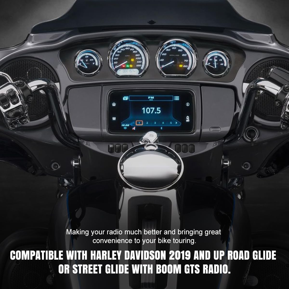 Lenink Carplay Jumper Replacement Compatible with Harley Davidson 2019 and up Road Glide or Street Glide with Boom GTS Radio image number 2