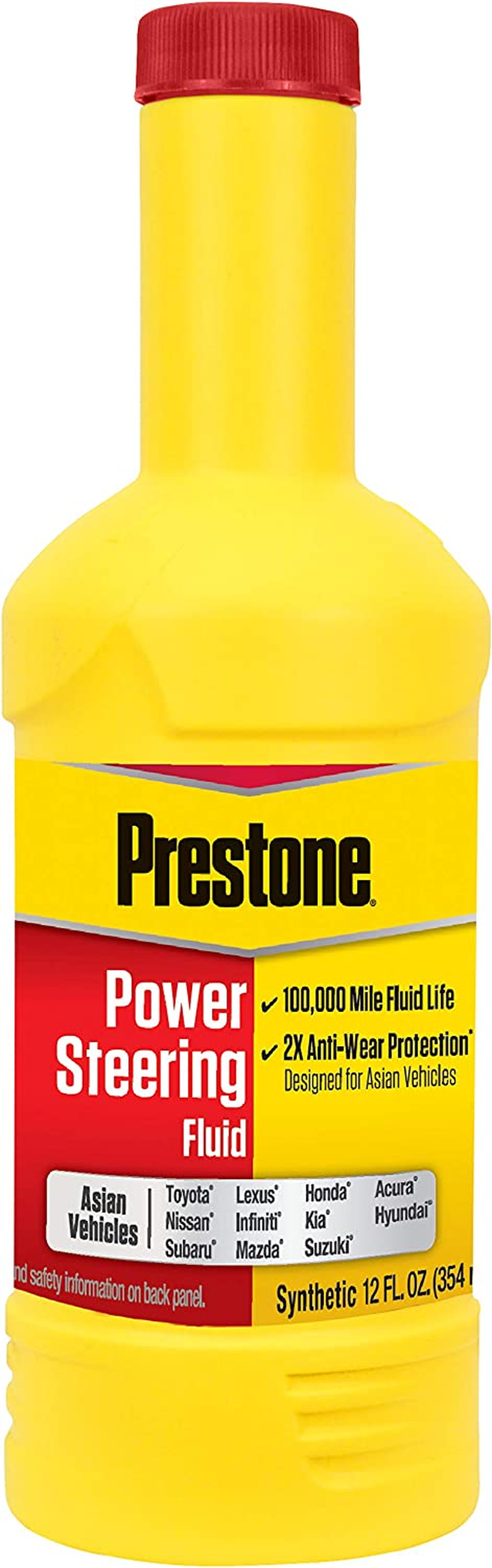 Prestone Full Synthetic Asian Power Steering Fluid 355 Ml image number 5