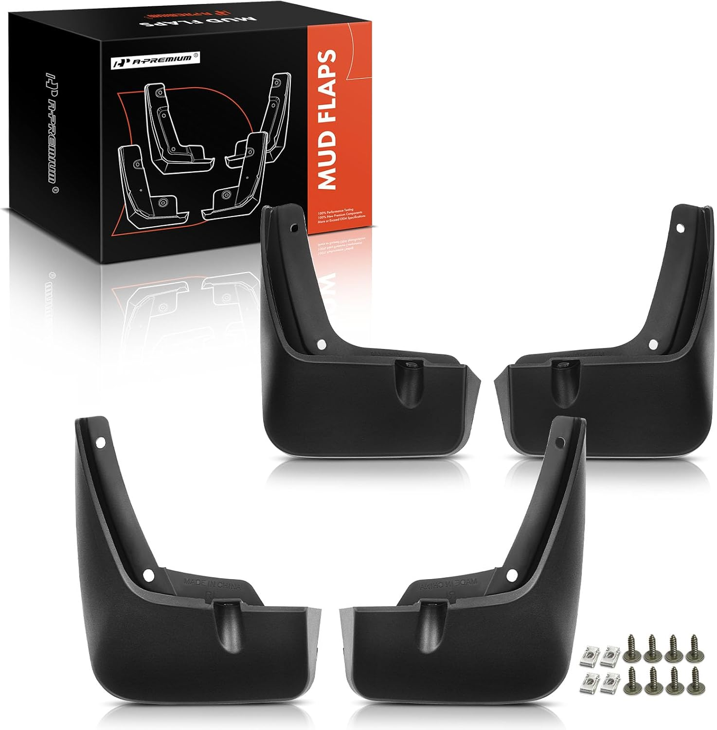 A-Premium Set of 4PCS Mud Flaps Splash Guards Mudguards Mudflaps with Hardware Compatible with Hyundai Palisade, 2020-2022 2023, Sport Utility, (W/O Pedal), Front and Rear (Driver & Passenger Sides) image number 4