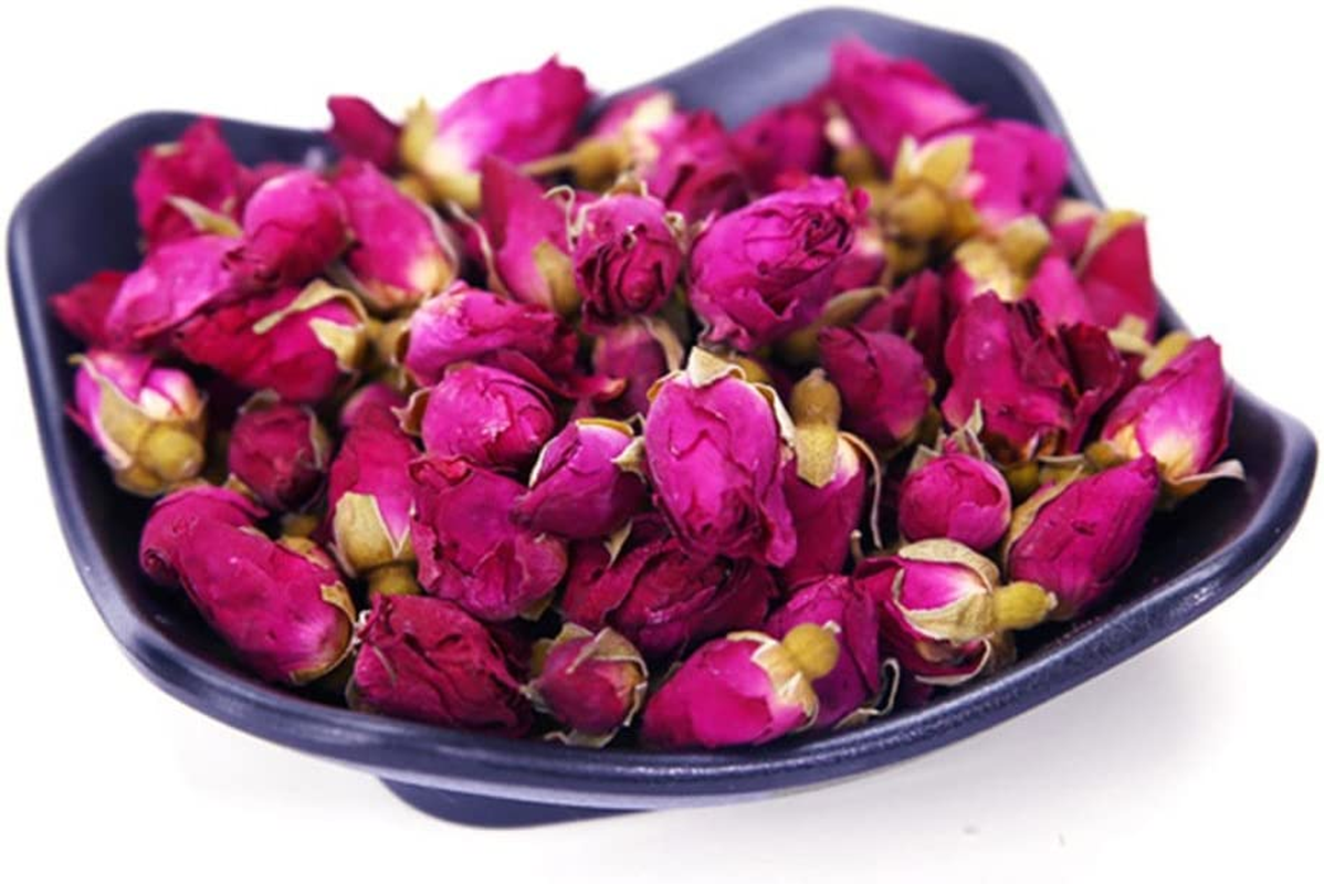 Tooget Fragrant Natural Red Rose Buds Rose Petals Organic Dried Flowers Wholesale, Culinary Food Grade - 4 OZ image number 1