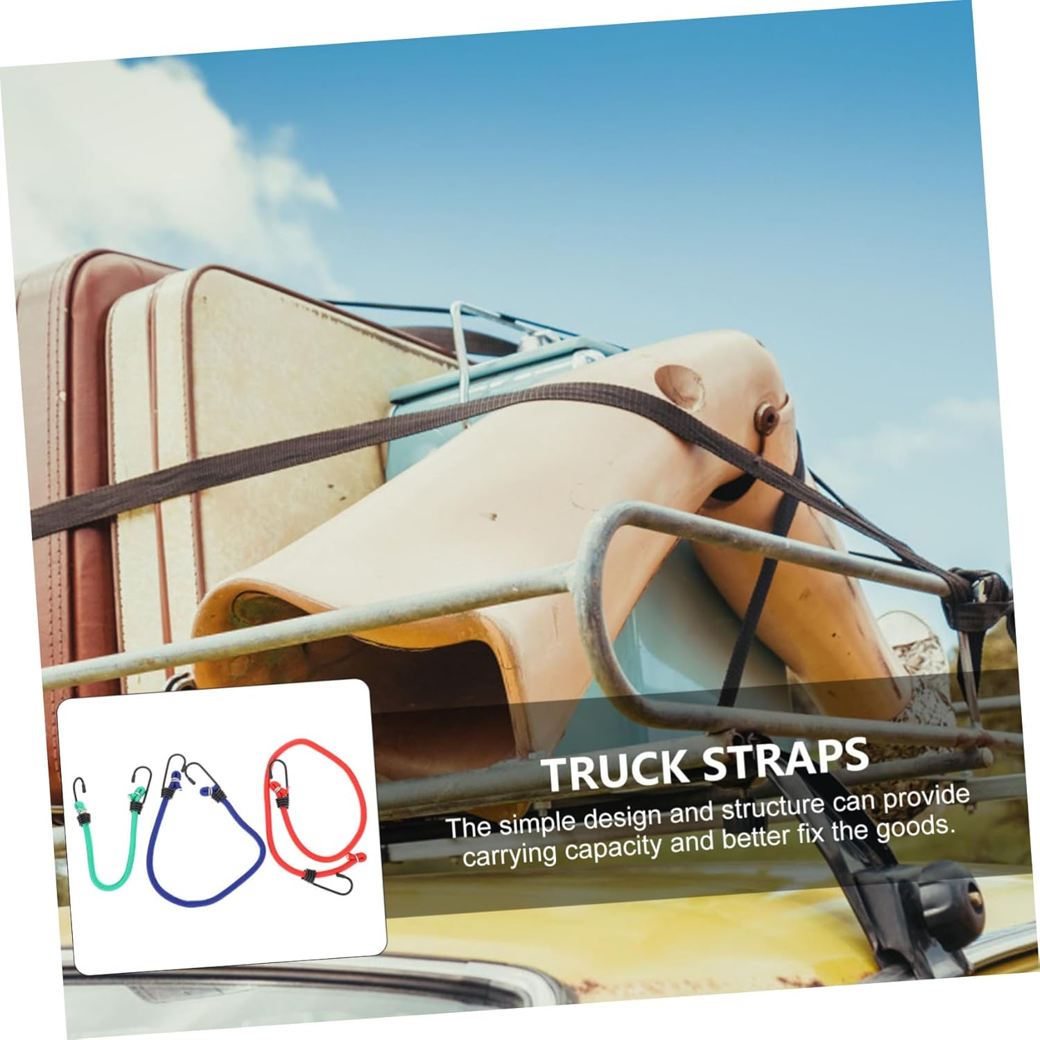 OATIPHO 10Pcs Car Luggage Fixing Straps Suitcase Straps Bag Luggage Heavy Duty Quick Release