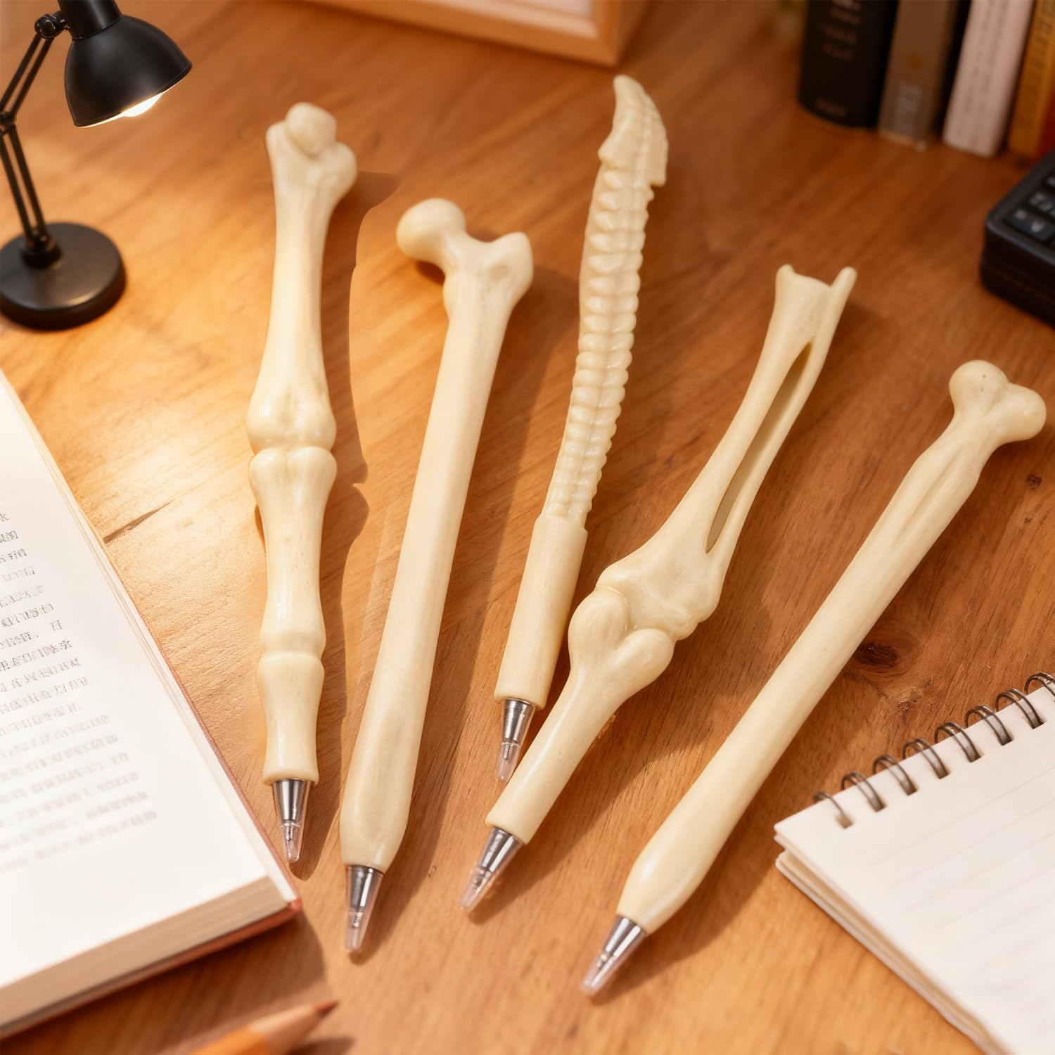 15PCS Bone Pens,0.5Mm Skeleton Finger Ballpoint Pen for Doctors Nurses, Office School Supplies image number 3