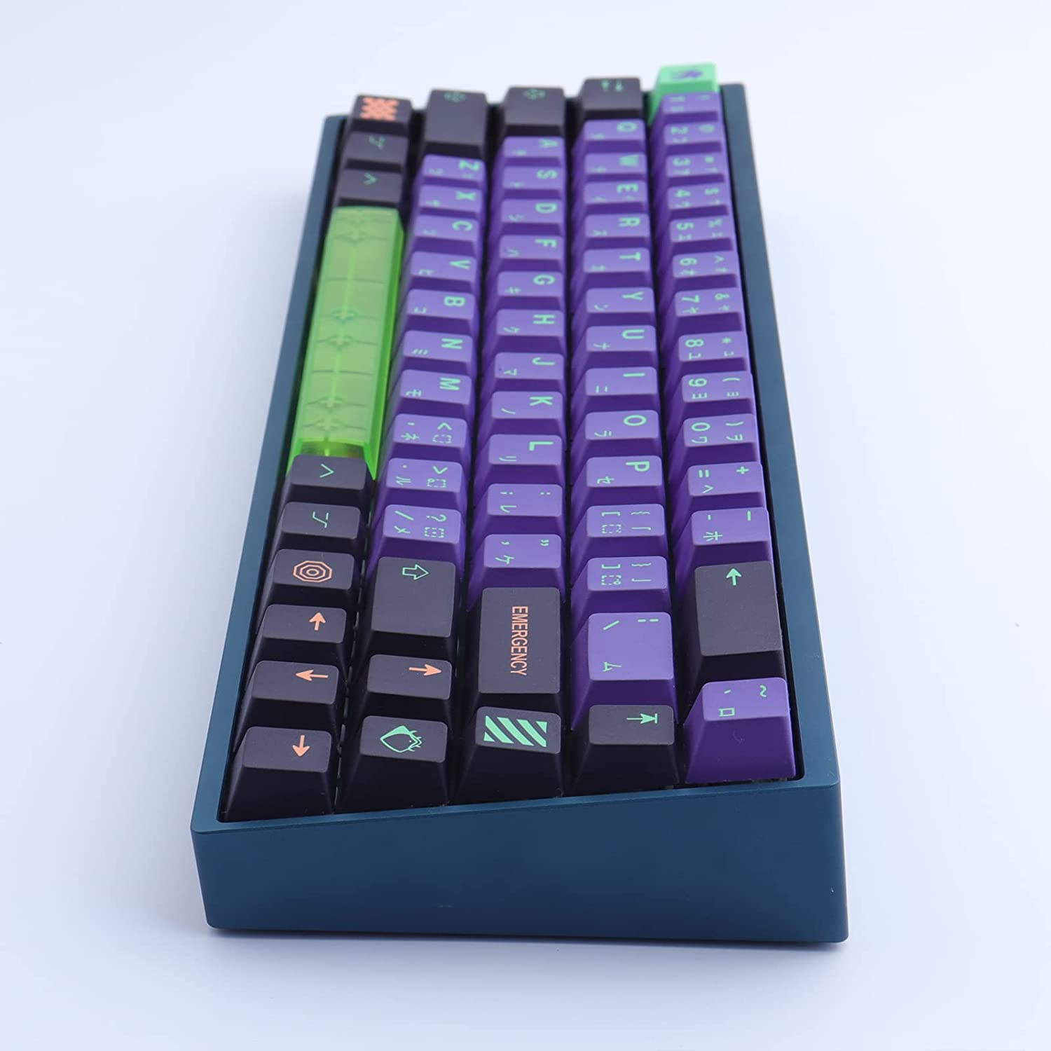 PBT Keycaps,Jomkiz 135 Keys Dye Sublimation Cherry Profile Keycaps with 7U Clear Spacebar Japanese Keycap Set for Cherry MX Switches ANSI Layout Mechanical Keyboards - Black image number 4