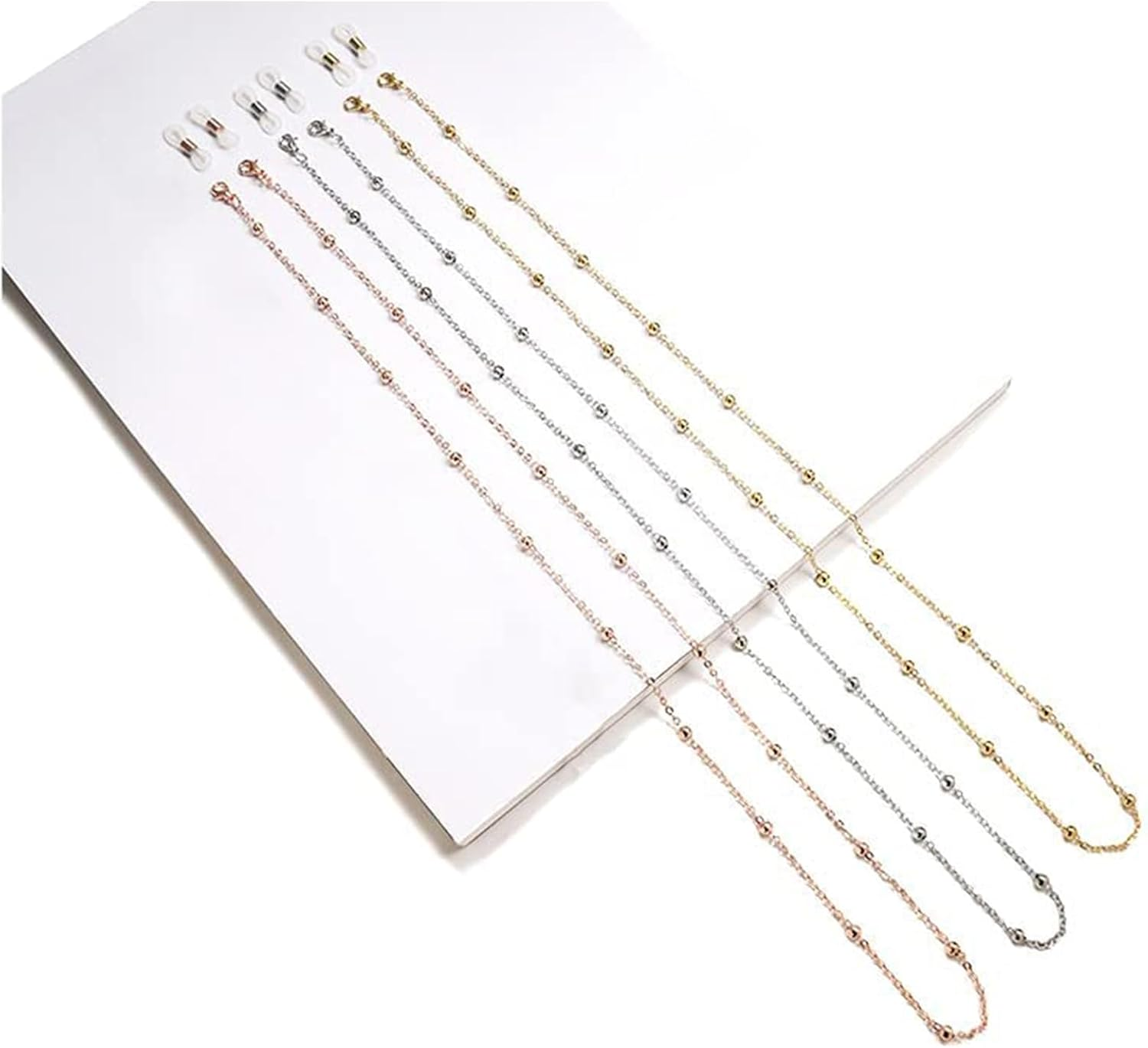 3 PCS Glasses Chain, Glasses Strap, Adjustable Eyeglass Holder for Women, Stylish Eyewear Retainer for Reading Glasses and Sunglasses, for Fashion Professionals image number 2