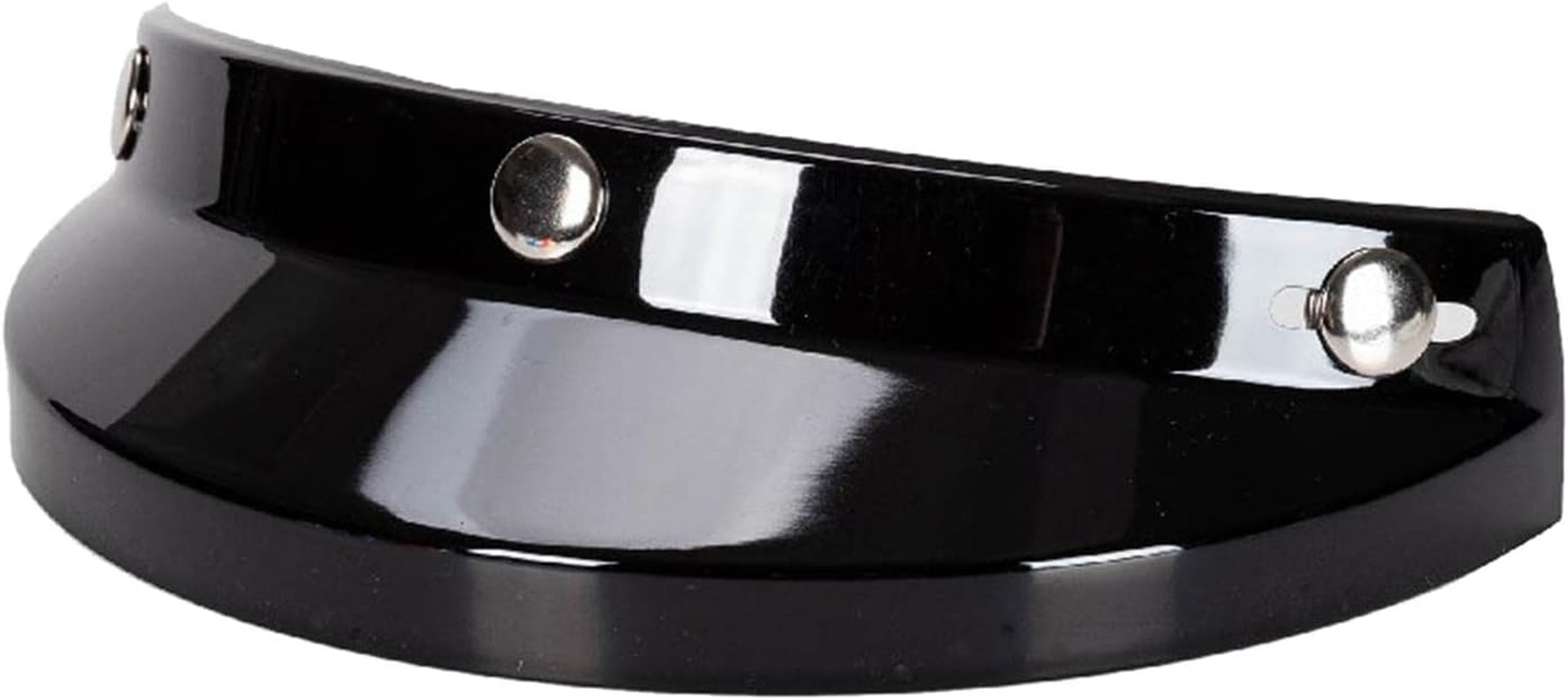 Generic Retro Helmet Visor, 3 Snap for 3/4 Helmets Accessories Parts Direct Replaces, Black image number 3