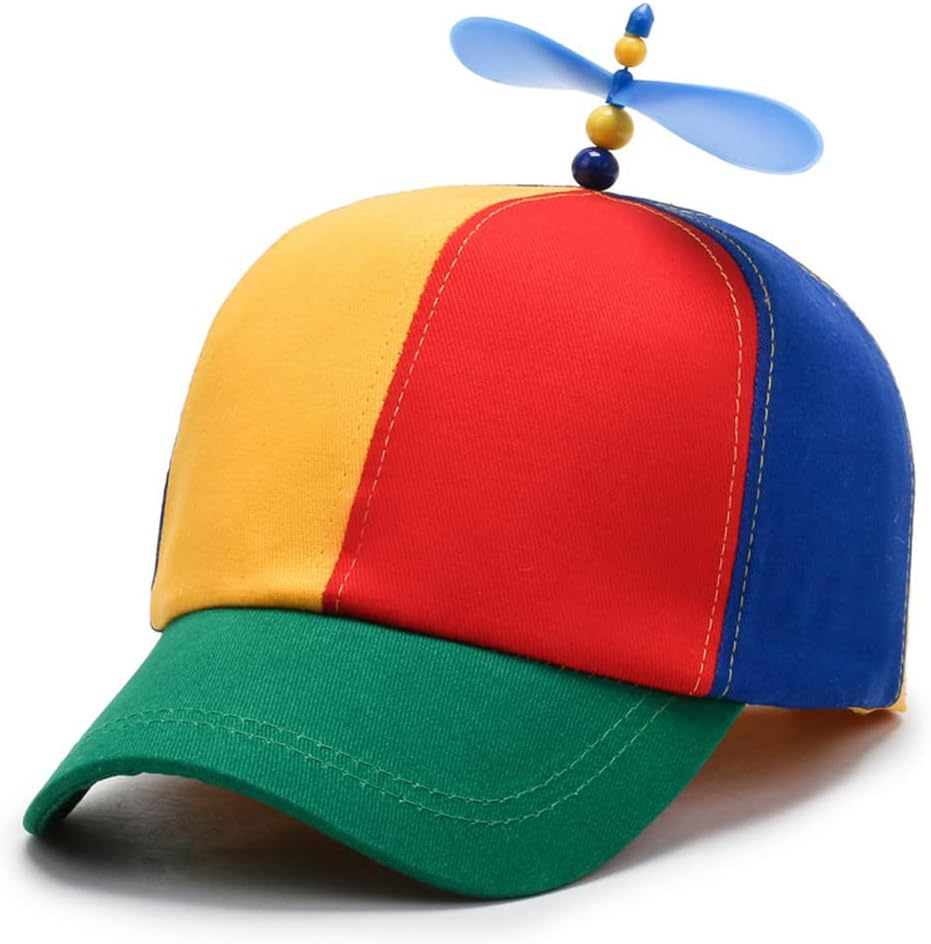 Voarge Propeller Hat, Propeller Hat, Helicopter Cap, Baseball Cap for Adults & Kids - Adjustable Size (Unisex Design) image number 4