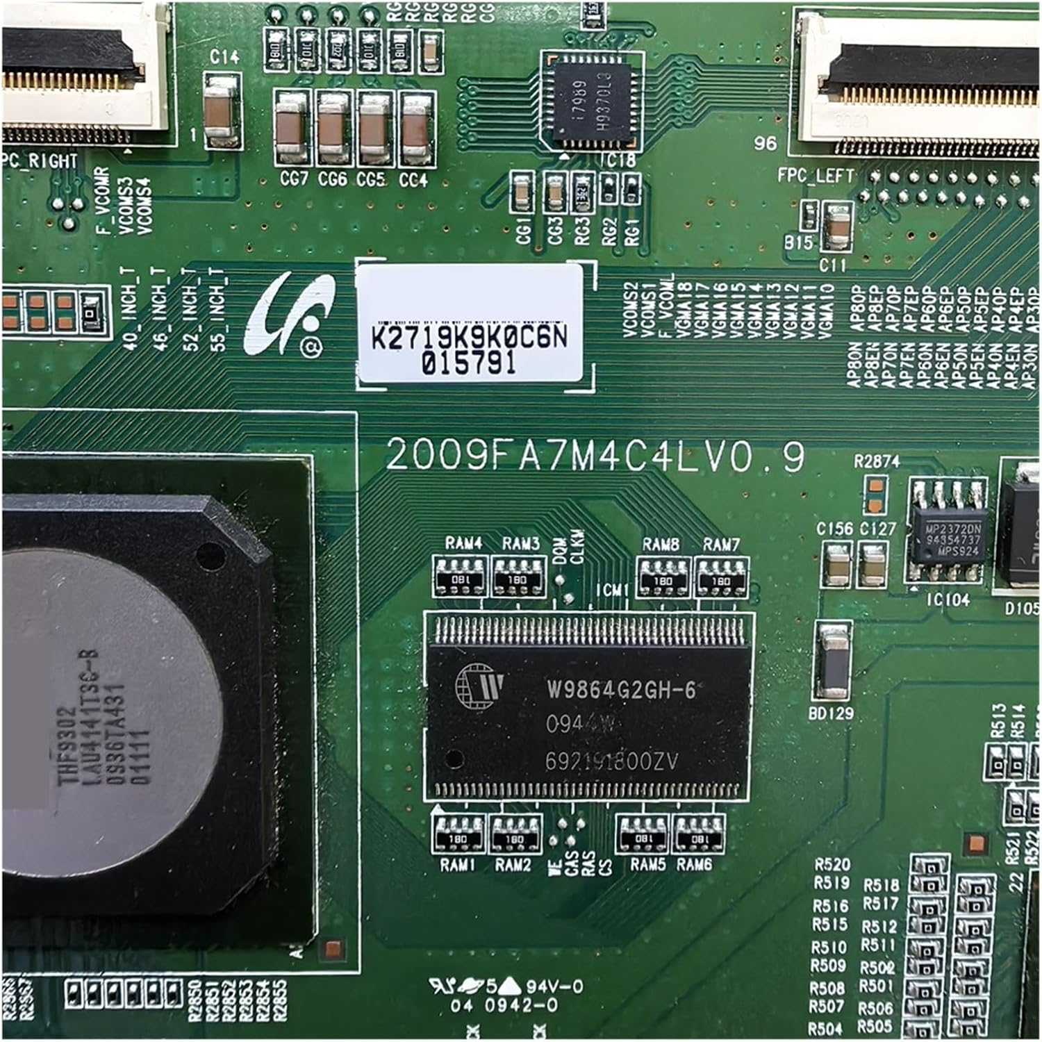 2009FA7M4C4LV0.9 T-CON Logic Board Lj94-02719K，Compatible for Samsung UA46B7000WF UA55B6000 UN46B7100WF UN55B7100WFXZA UN40B630N1F TV Accessories(46Inch)