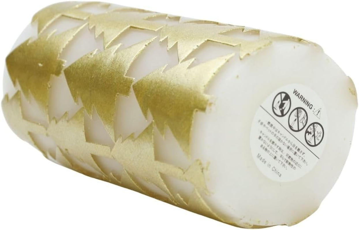 Shisei 106887 Parallel Tree Candle, Large, Interior Light, Gold, Diameter 2.8 X Height 5.9 Inches (7 X 15 Cm) image number 2