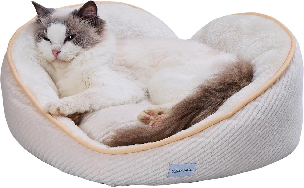 ADD. Mate Cuna Heart Wave Bed for Dogs and Cats, AWA, Milk Ivory - Milk Ivory image number 6