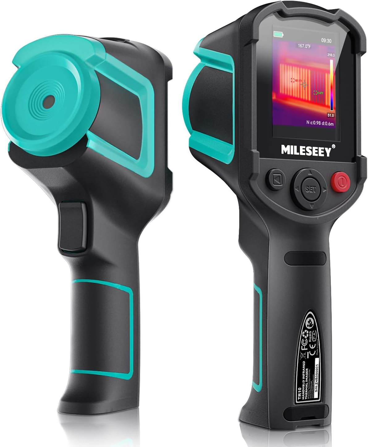MILESEEY TR10 Thermal Imaging Camera, Super Resolution 240 X 240, 25Hz Infrared Camera, -4&deg;F to 1022&deg;F, 8H Runtime, 192 X 192 IR Resolution, Handheld Thermal Imager for Accurate Inspection image number 3