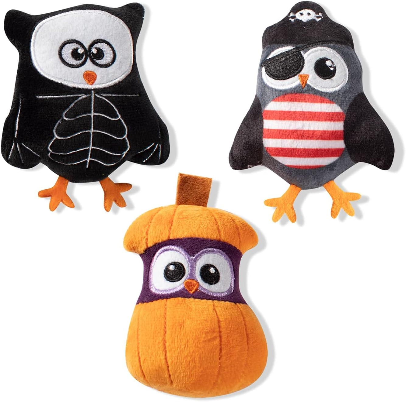 Fringe Studio Mini Dog Toy Set, Bats Bats Bats, Set of 3 (289453) image number 3