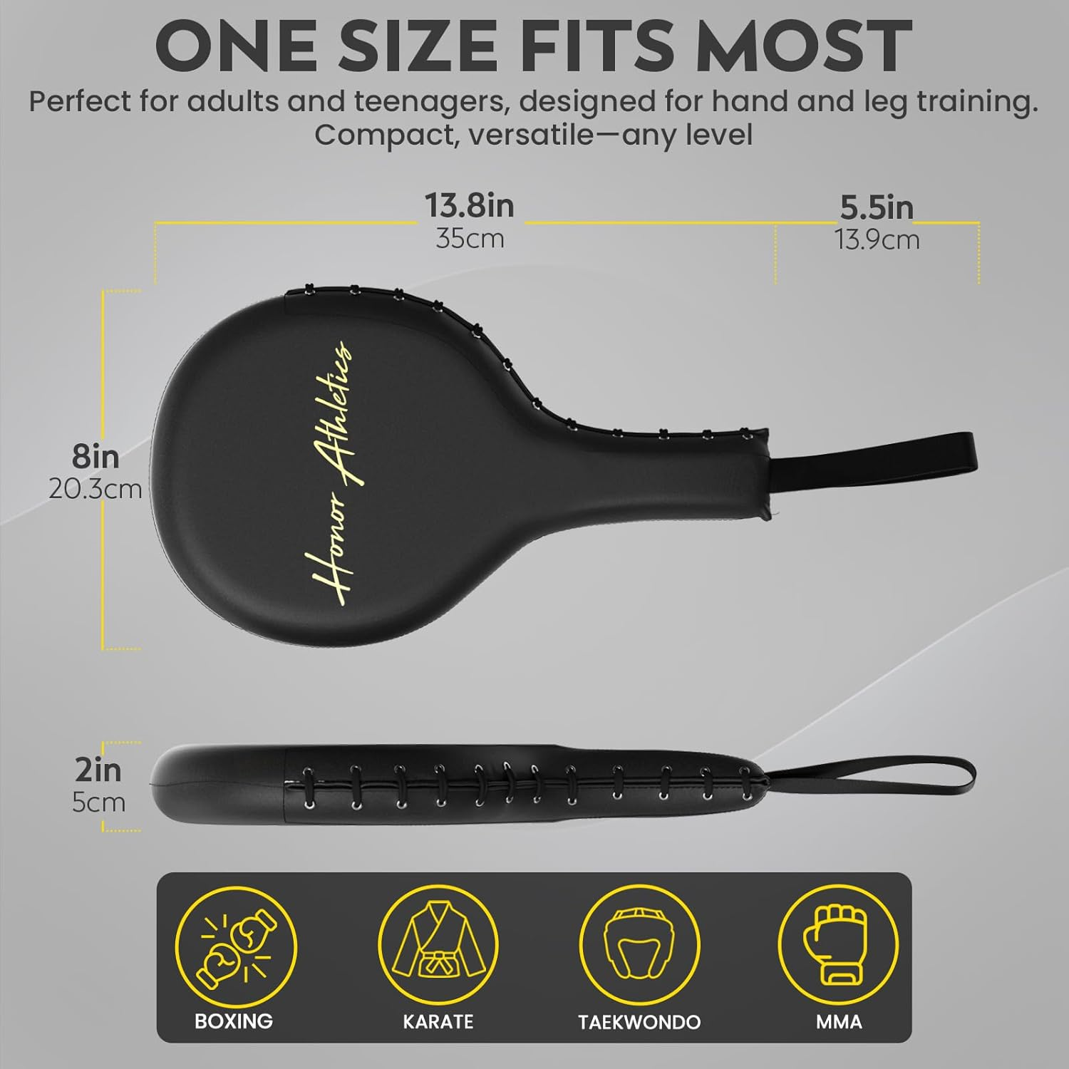 Honor Athletics Professional Boxing and MMA Punching Paddles (Pair) image number 3