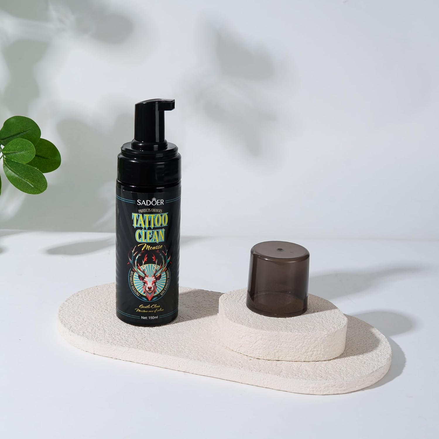 VRAIKO SADOER Tattoo Soap, Aftercare Foam Cleanser for Tattoo Wash, 150Ml Cleaning Soap with Olive Oil & Centella Asiatica for New Tattoos & Piercings Essential Tattoo Supplies image number 1