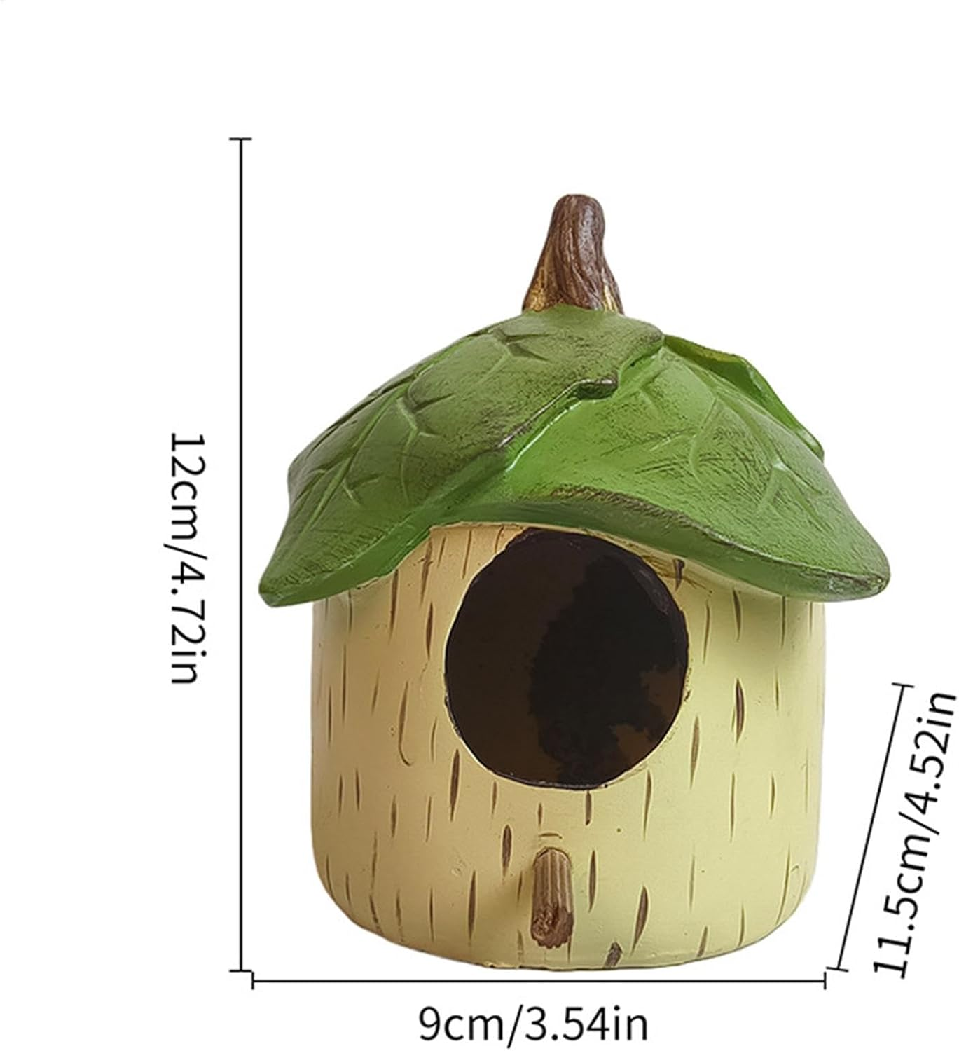 Decorative Bird Houses - Handmade Resin Outdoor Nesting Boxes | Twine Waterproof Sunproof Sheltered Warm Place for Bluebird Hummingbird