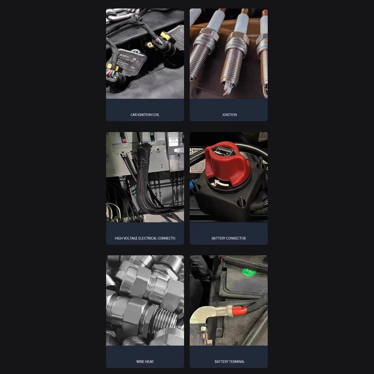 Automotive Electrical Grease,Automotive Seals Lubricating Spark Plug Grease - Heat-Resistant Lubrication, Waterproof with Brush for Car & Marine Electrical Connectors image number 4