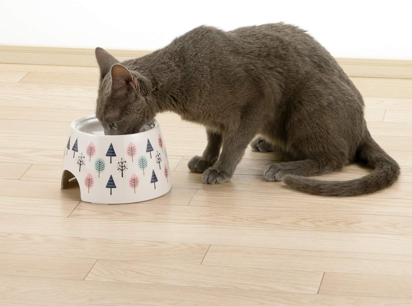 Richell Cat Tall Tableware SS Polka Dot - Scandinavian image number 3