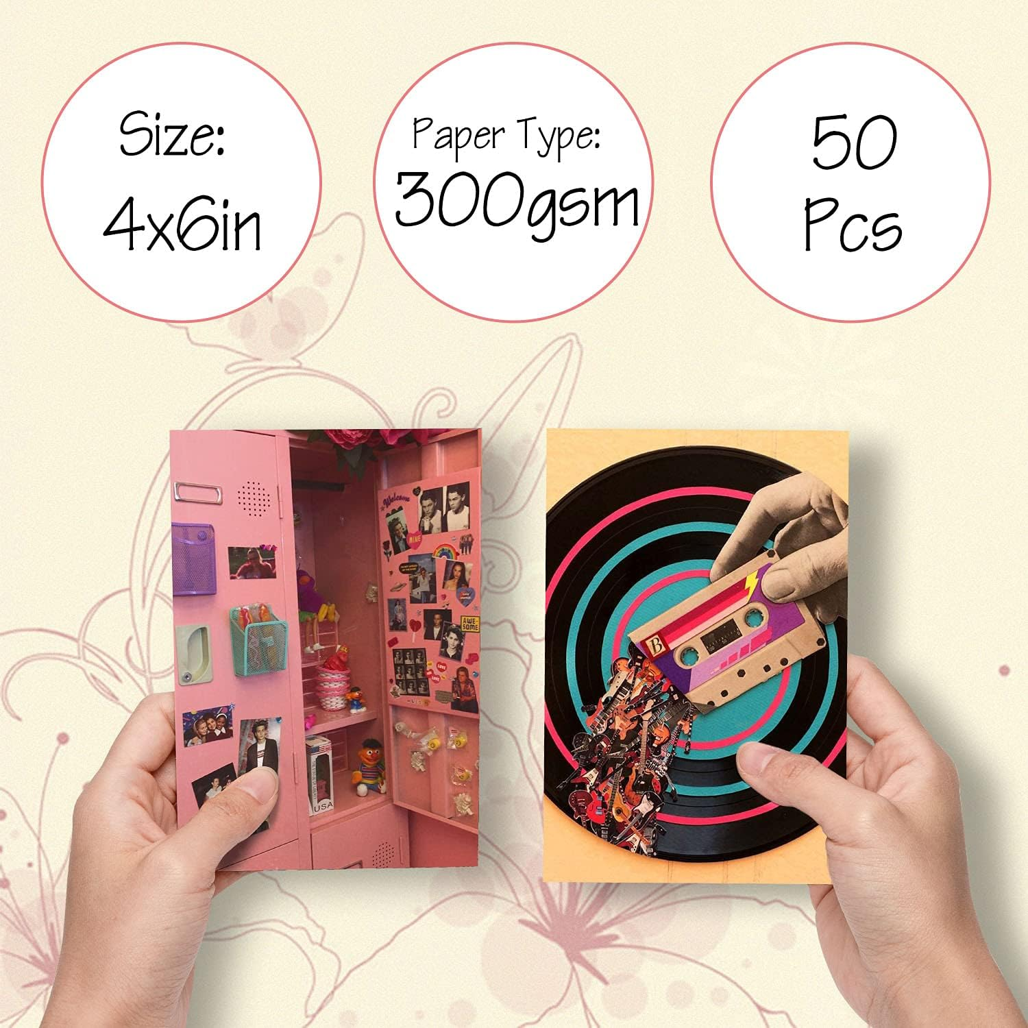 GROBRO7 50 Retro Aesthetic Picture 80S Wall Collage Colorful Collage Set Retro Girls Room Decor Wall Art Prints for Room VSCO Photo Display