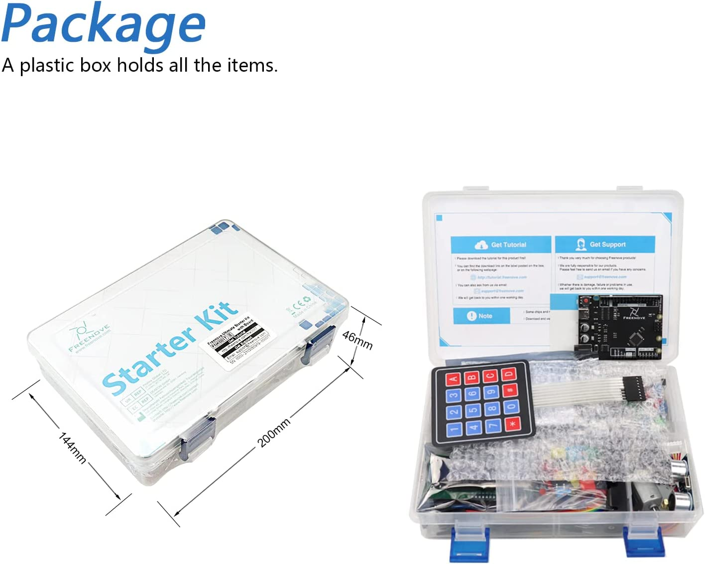 Freenove Ultimate Starter Kit with Board V4 (Compatible with Arduino IDE), 274-Page Detailed Tutorial, 217 Items, 51 Projects image number 5