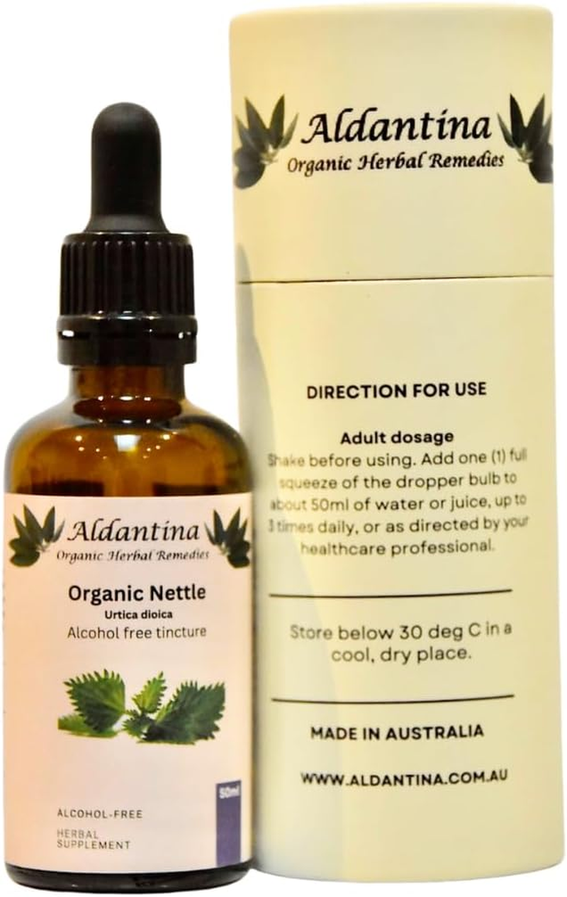 Organic Nettle (Urtica Dioica) Tincture/Extract, Australian Made, Alcohol-Free (50Ml) image number 2