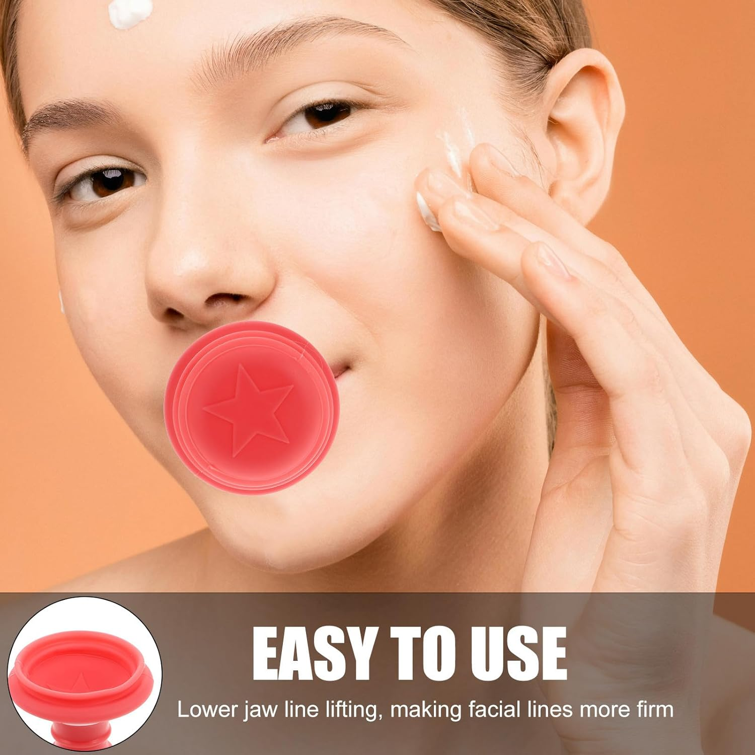 WRITWAA Jaw Exerciser for Women Double Chin Reducer Facial Muscle Trainer Jawline Exercise Device Neck and Reduces Nasolabial Folds Daily Face Sculpting Equipment