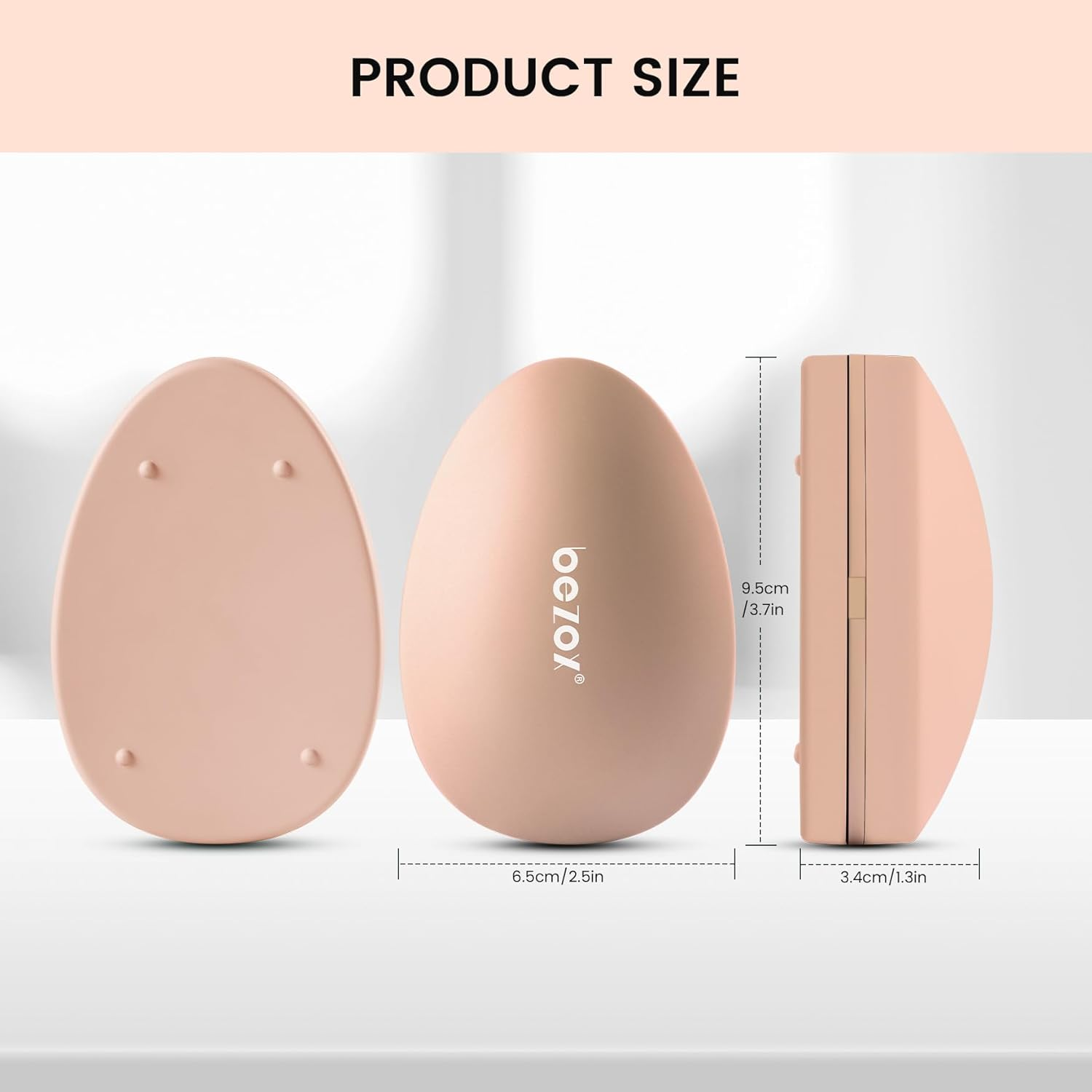 BEZOX Nano Glass Callus Remover with Dust Cover - Comfortable, Gentle Removal of Hard Skin and Callus - Highly Effective Callus File for Velvety Soft Feet (Apricot Colour) image number 6