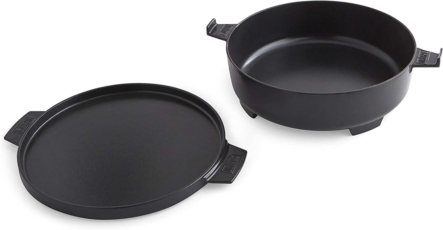 Weber Duo Dutch Oven, 7.25 Quarts, Black image number 3