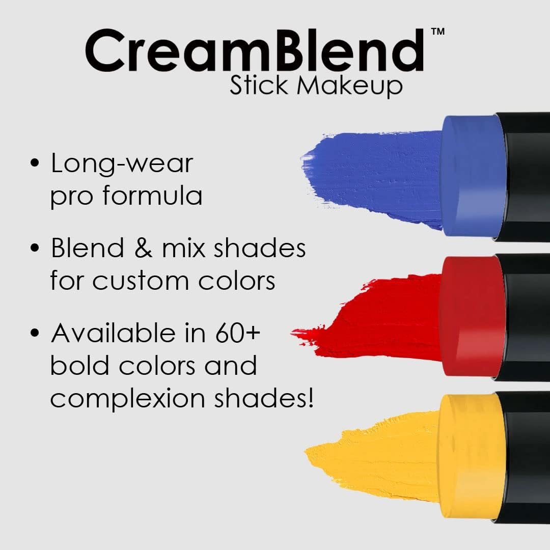 Mehron Makeup Creamblend Stick, BLUE - .2220Ml image number 2