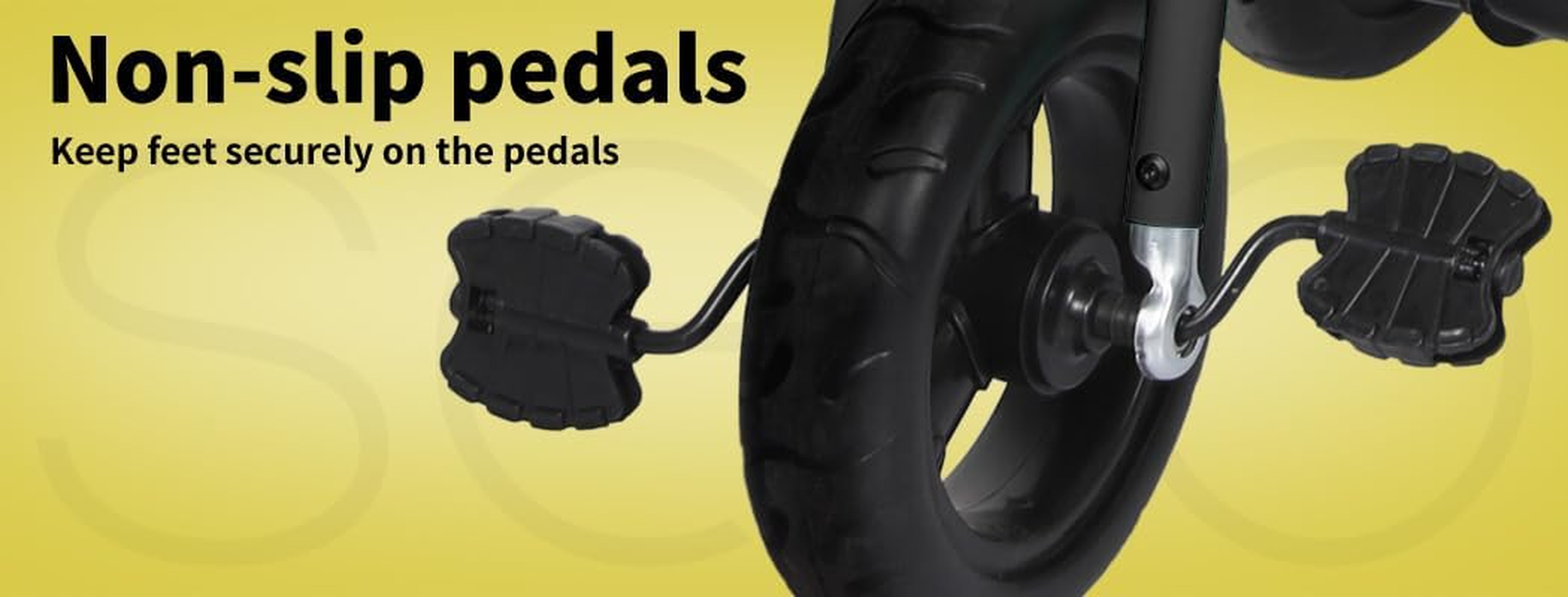 Bopeep Kids Tricycle Ride on Toy Trike Toddler Balance Bike Car Prams Stroller Walker Children Adjustable Handlebar (Black) image number 4