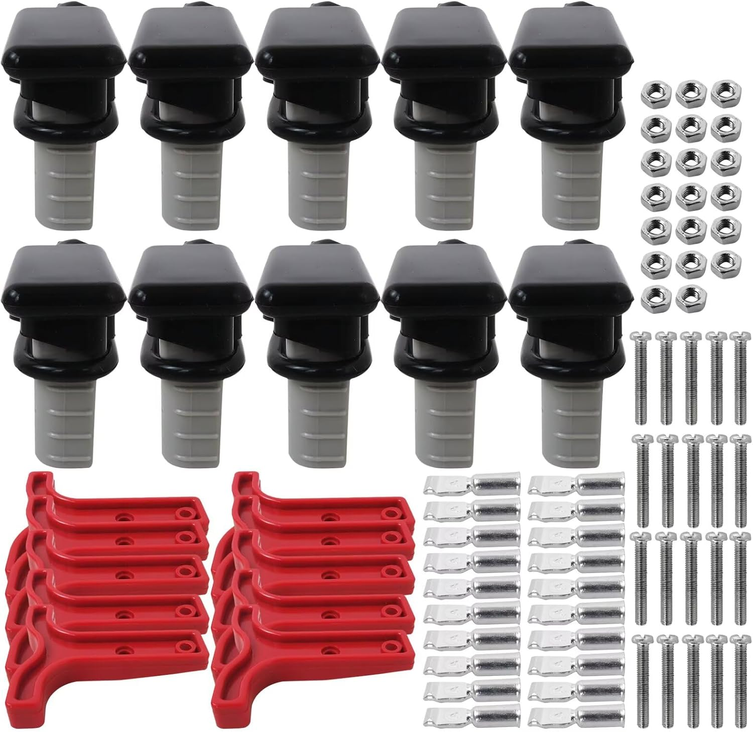 10X for Anderson Style Plug Connectors T Handle Dust Cap Cover 50AMP Battery image number 3