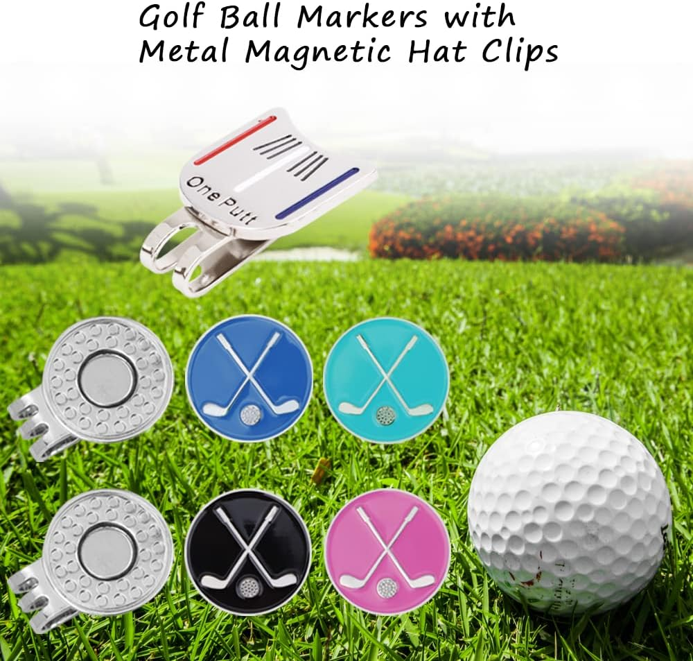RETON Golf Ball Markers with Metal Magnetic Hat Clips, 2Pcs Funny Golf Ball Marker Hat Clip, Golf Putting Alignment Tool, Golf Accessories for Men, Golf Lovers, Gifts image number 6