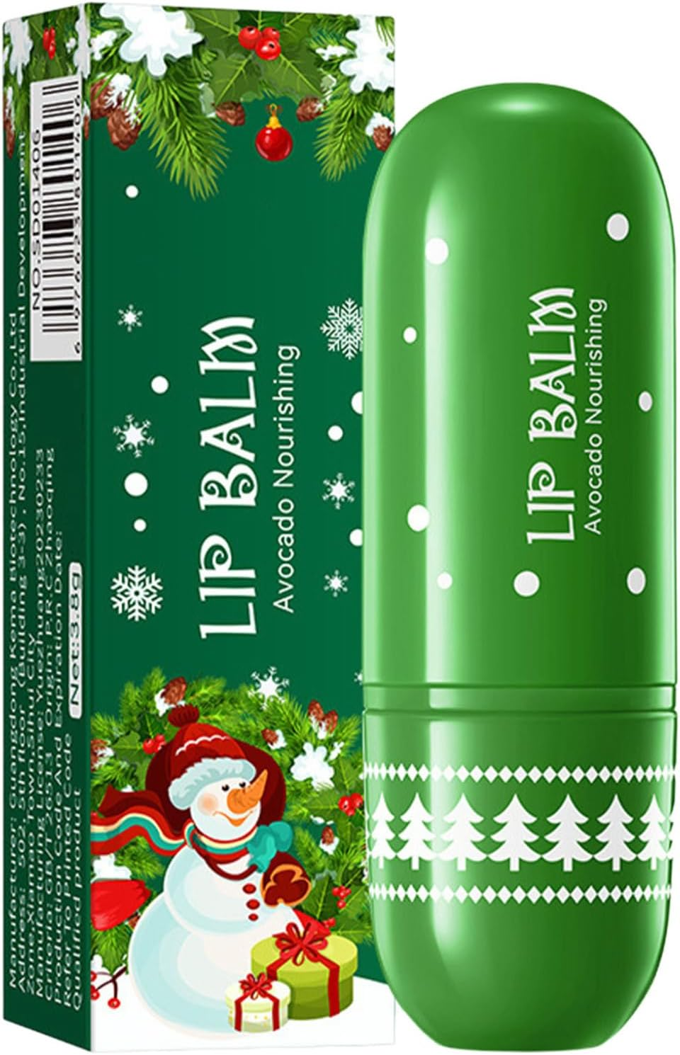 Yeahdor Seasonal Lip Care Set Christmas Stocking Filler with Natural Fruit and Honey Honey One Size