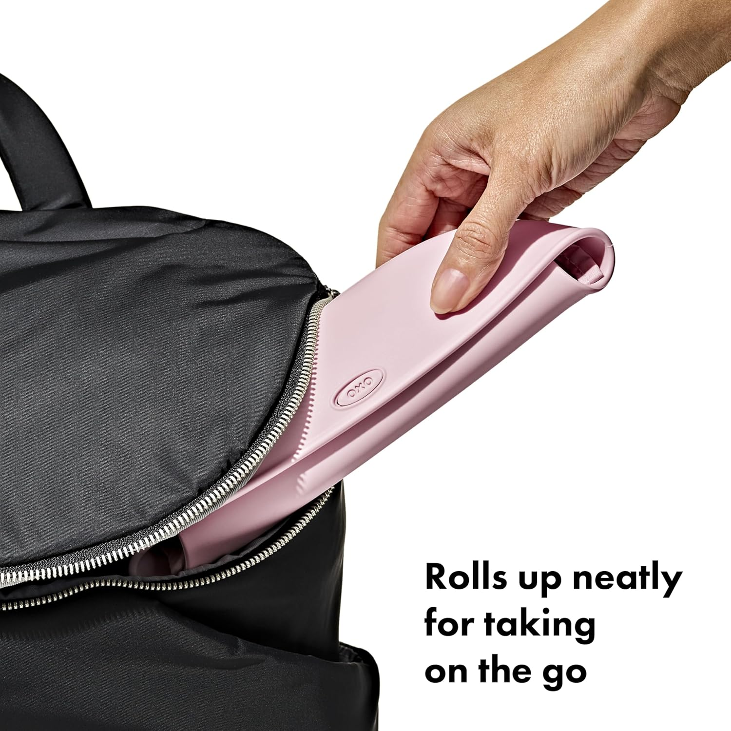 OXO Tot Roll-Up Bib - 2 Pack - Blossom and Dusk - Drizzle/Dusk image number 7