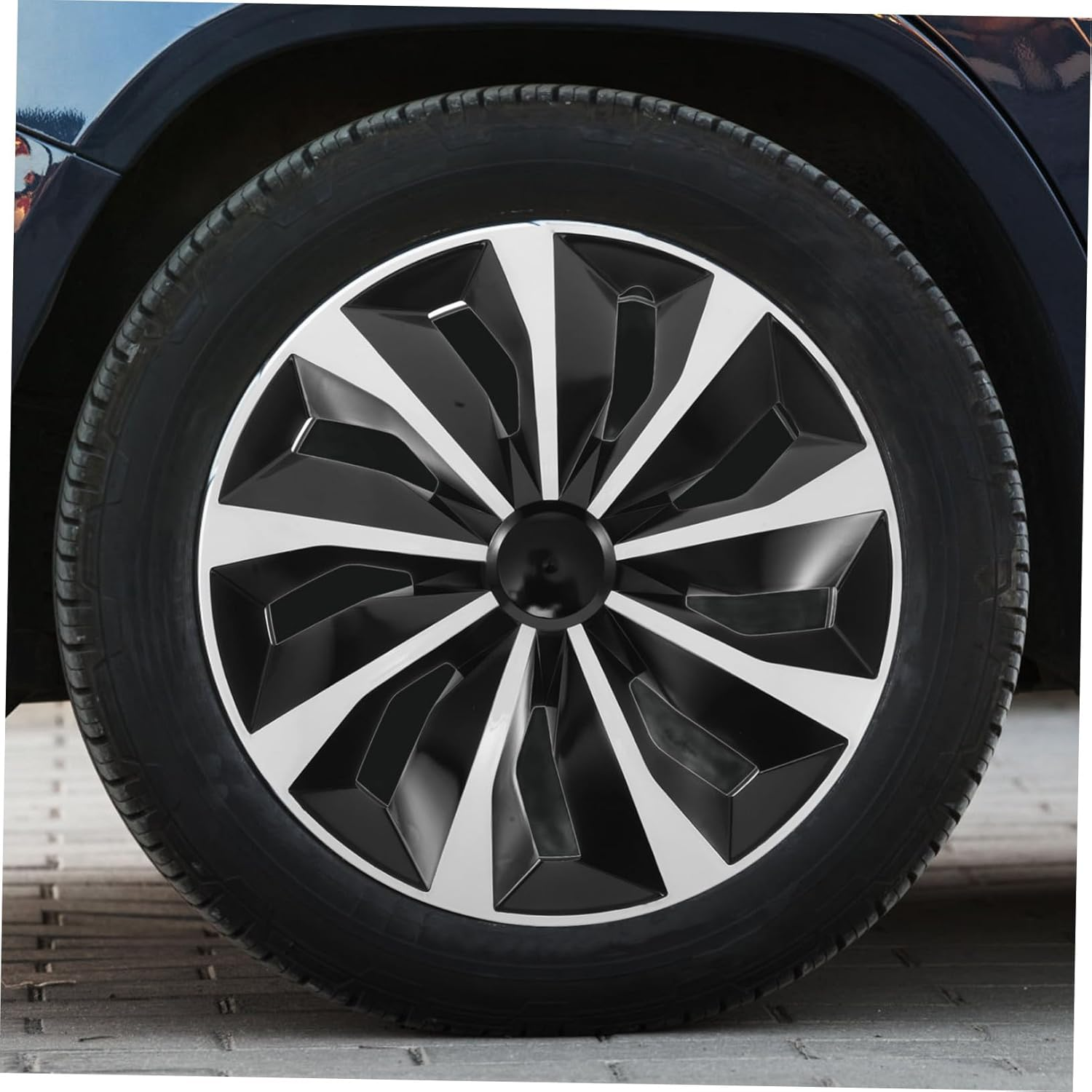 NOLITOY Car Wheel Hubcap Cover Durable Sleek Design Effortless Installation Protects against Scratches Fits Wheels Car Accessories for Enhanced Appearance image number 1