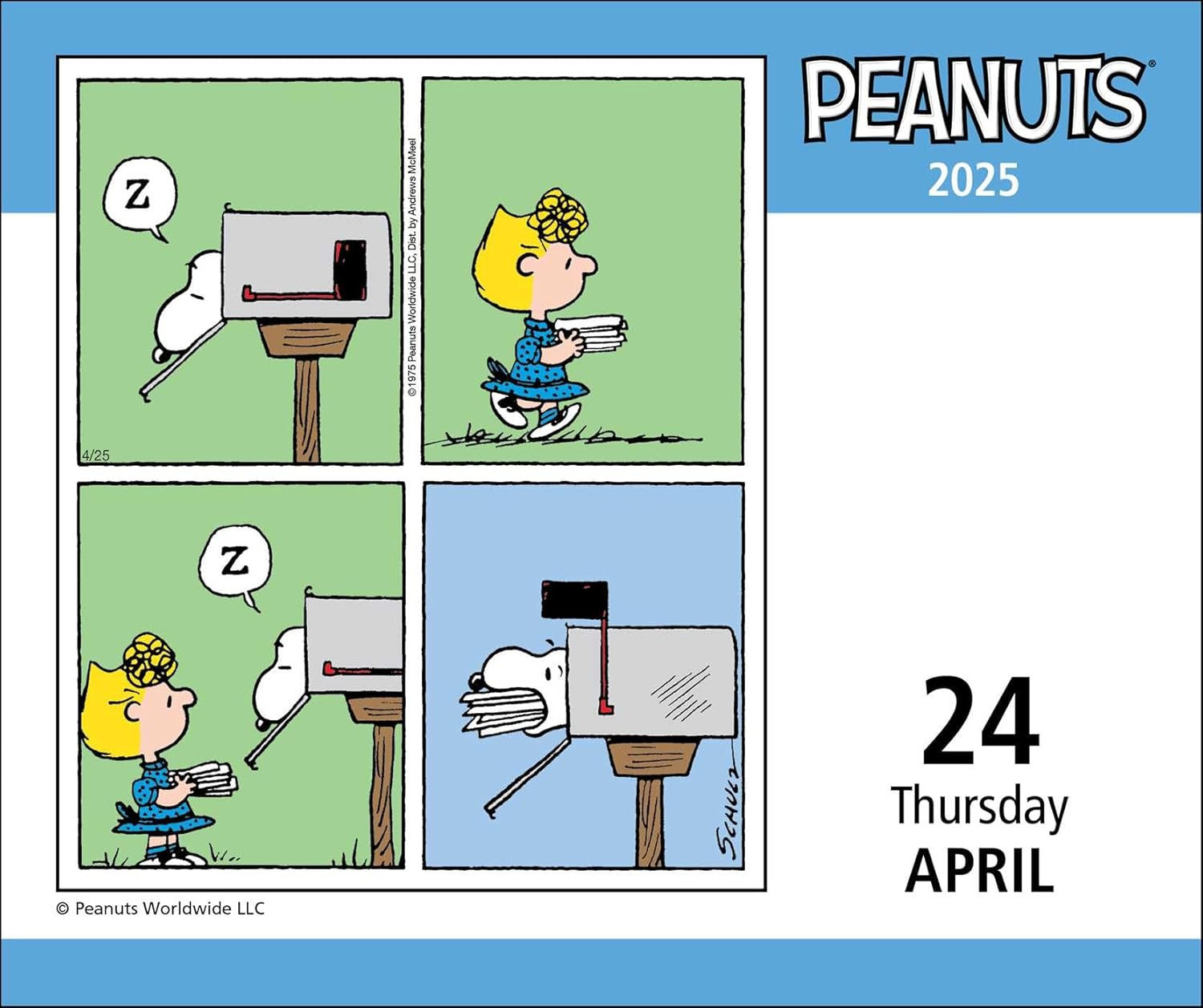 Peanuts 2025 Day-To-Day Calendar image number 1