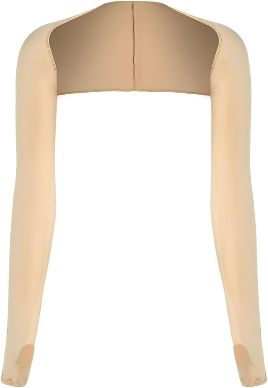 Women'S Cool Shawl Arm Sleeves with Finger Holes Premium Sun Protection Arm Sleeves for Golf Fishing Running Outdoor Sport