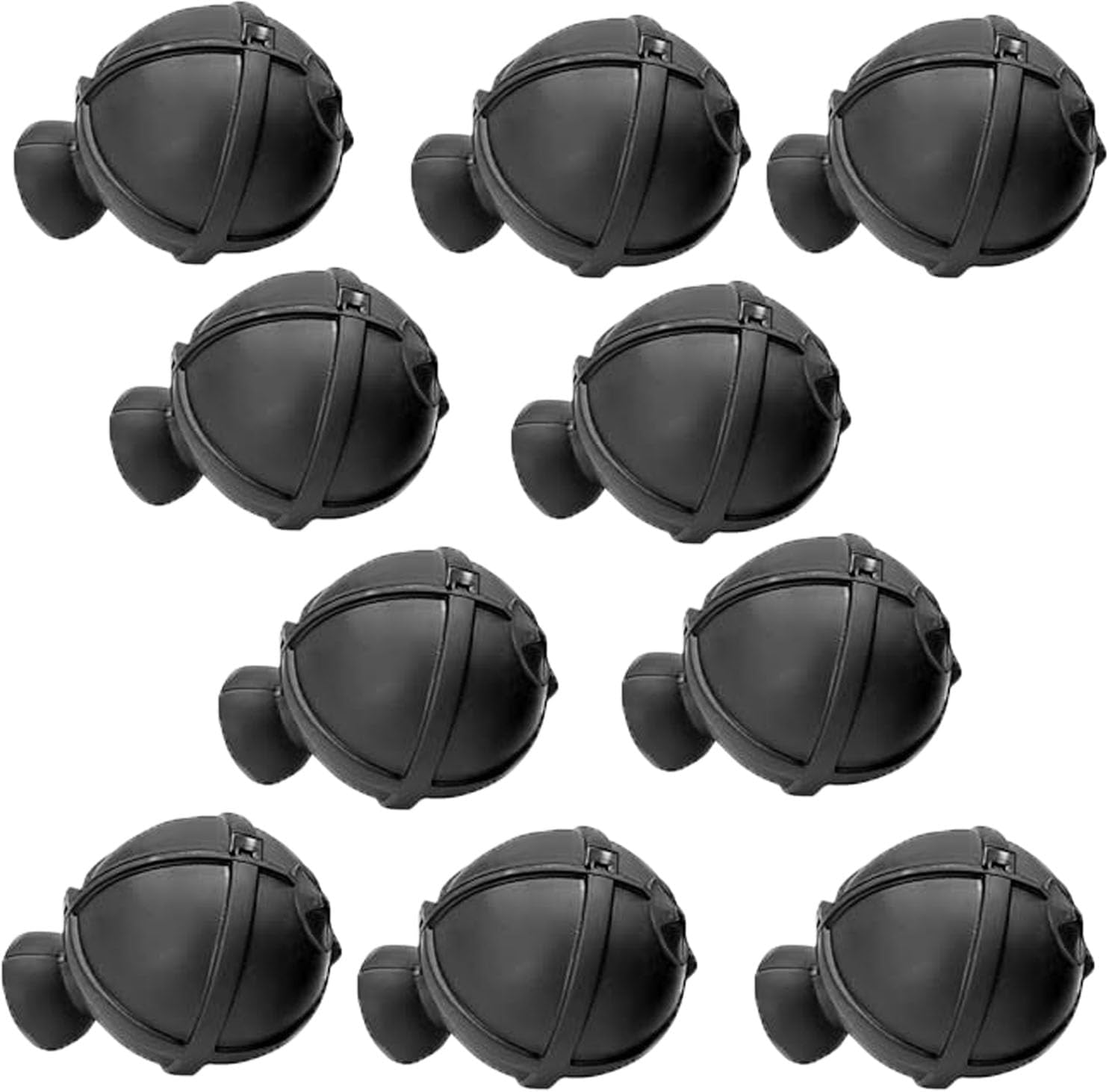 EOMECUIGAO Air Layering Pods 10 PCS Reusable Clear Plant Rooting Grafting Boxes for Fast Propagation for Home Yard Backyard Farm Patio（Black） image number 1