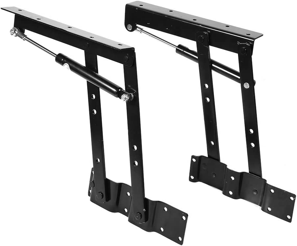 Adjustable 2PCS Folding Table Heavy Duty Household Table Lifting Frame, Lift up Hydraulic Hinge, Mechanism Hardware for Home Coffee Table Furniture Lifting Tool image number 4