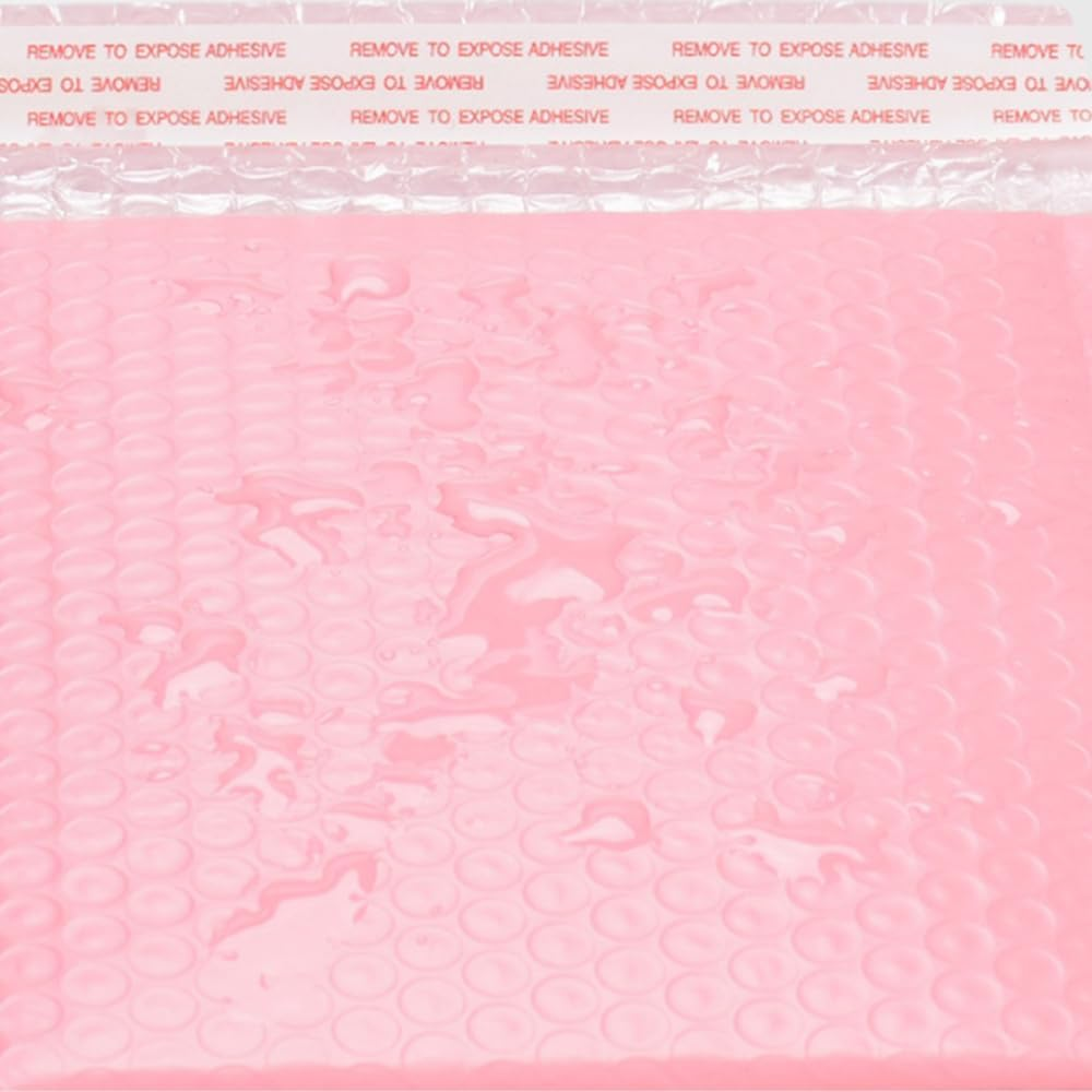 25 Pack Bubble Mailers Pink Lightweight and Secure Shipping Envelopes for Protection Convenient Self-Seal Closure Poly Bubble Mailers Padded Envelopes Bubble Lined Poly Mailer Self Seal for Packaging image number 5