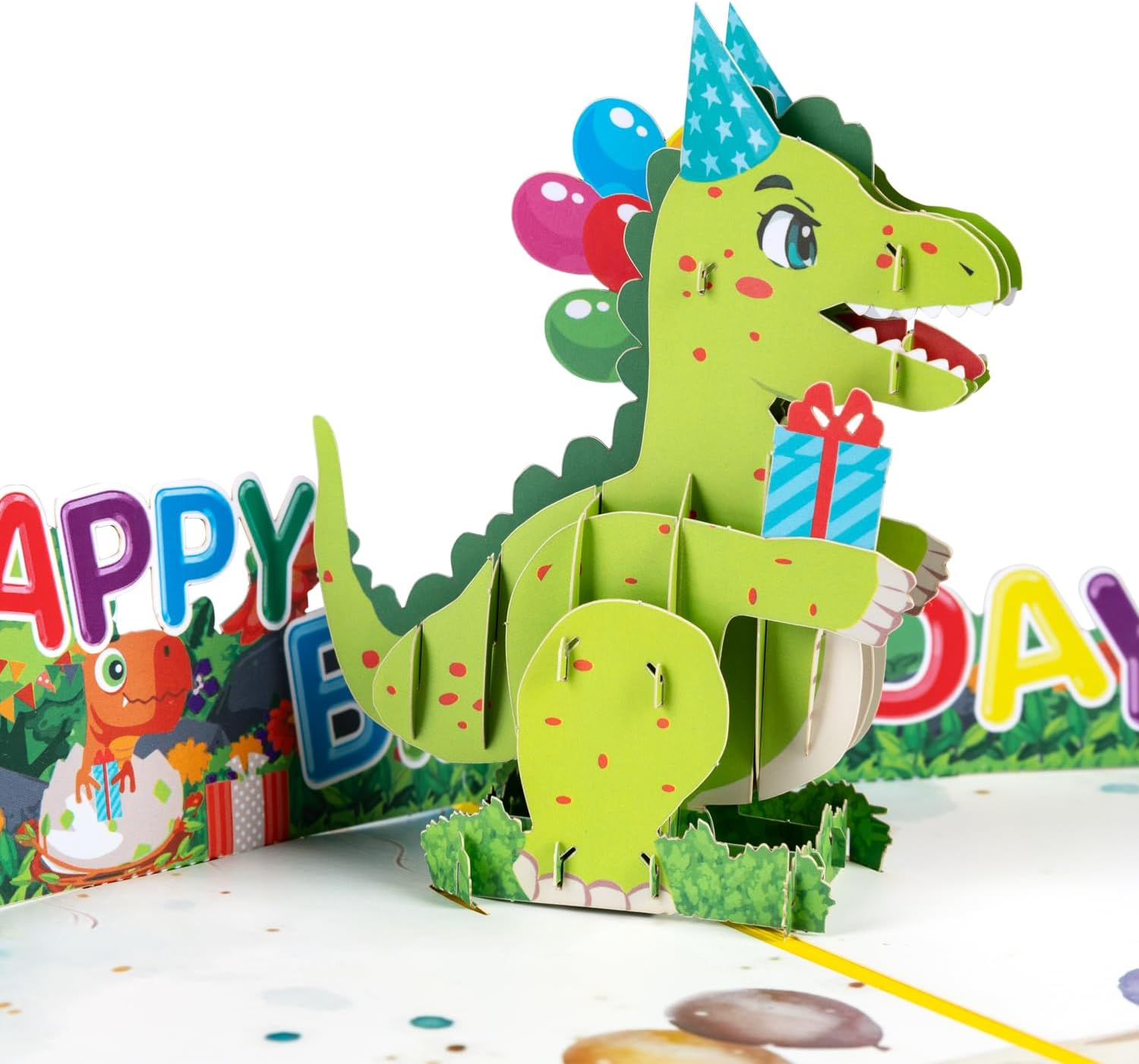 Magic Ants Jurassic Joy Birthday Greeting Card - 3D Pop up Birthday Card-Fun for Dinosaur Lovers image number 6