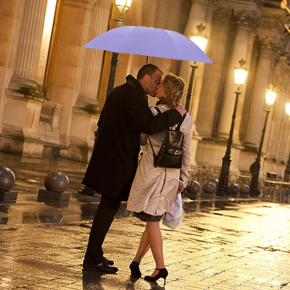 Travel Umbrella,6 Ribs Mini Travel Umbrella Strong Umbrella Folding Sun Umbrella Windproof Rain Umbrella Lightweight Small Compact Women Umbrellas Small Anti-Uv Umbrella for Sun Rain 90X53Cm image number 3