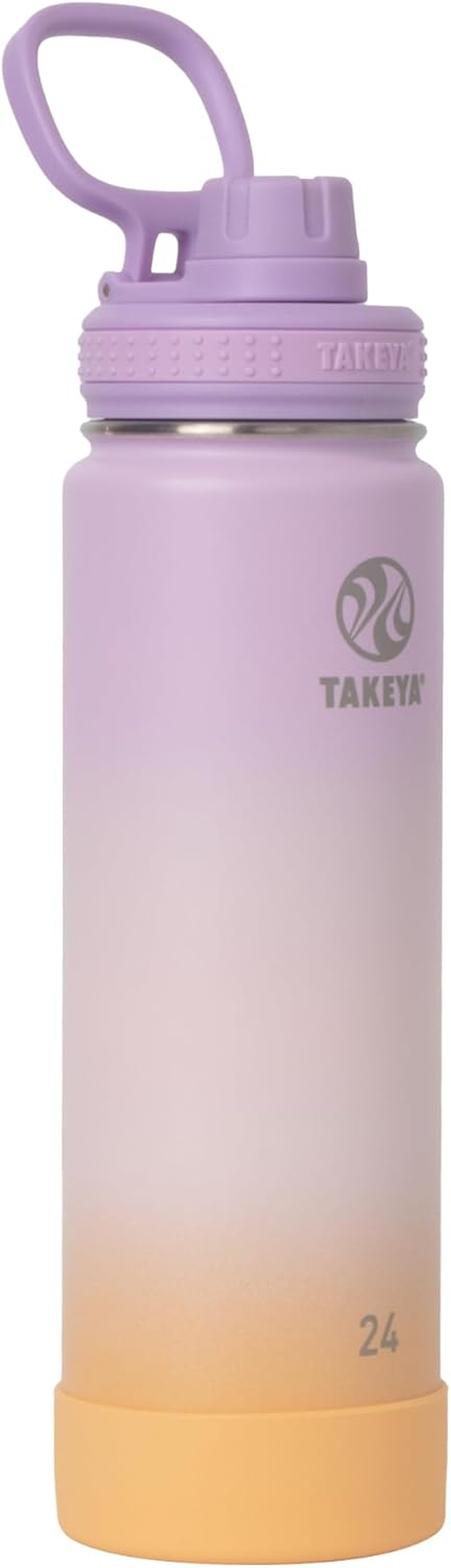 Takeya Actives 64 Oz Vacuum Insulated Stainless Steel Water Bottle with Straw Lid, Premium Quality, Onyx