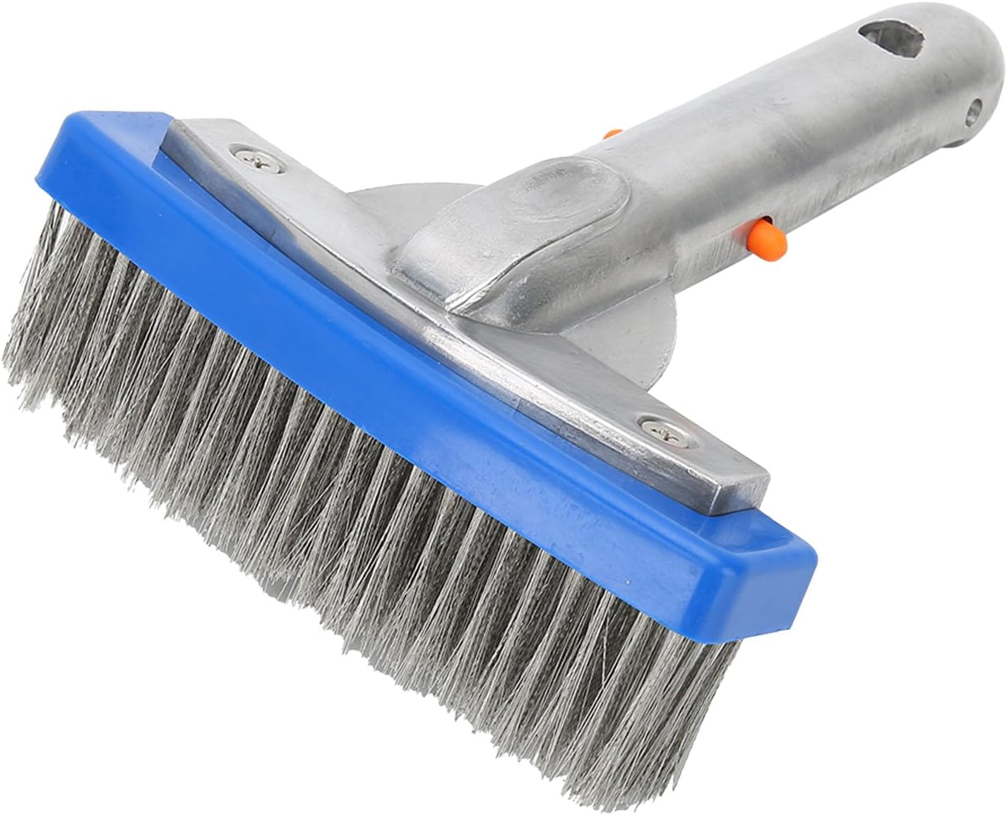 TOPINCN Stainless Steel Swimming Pool Brush Effortlessly Cleans Stubborn Stains for Pool Perimeter - 5.5In Cleaner Brush for Spa and Pond