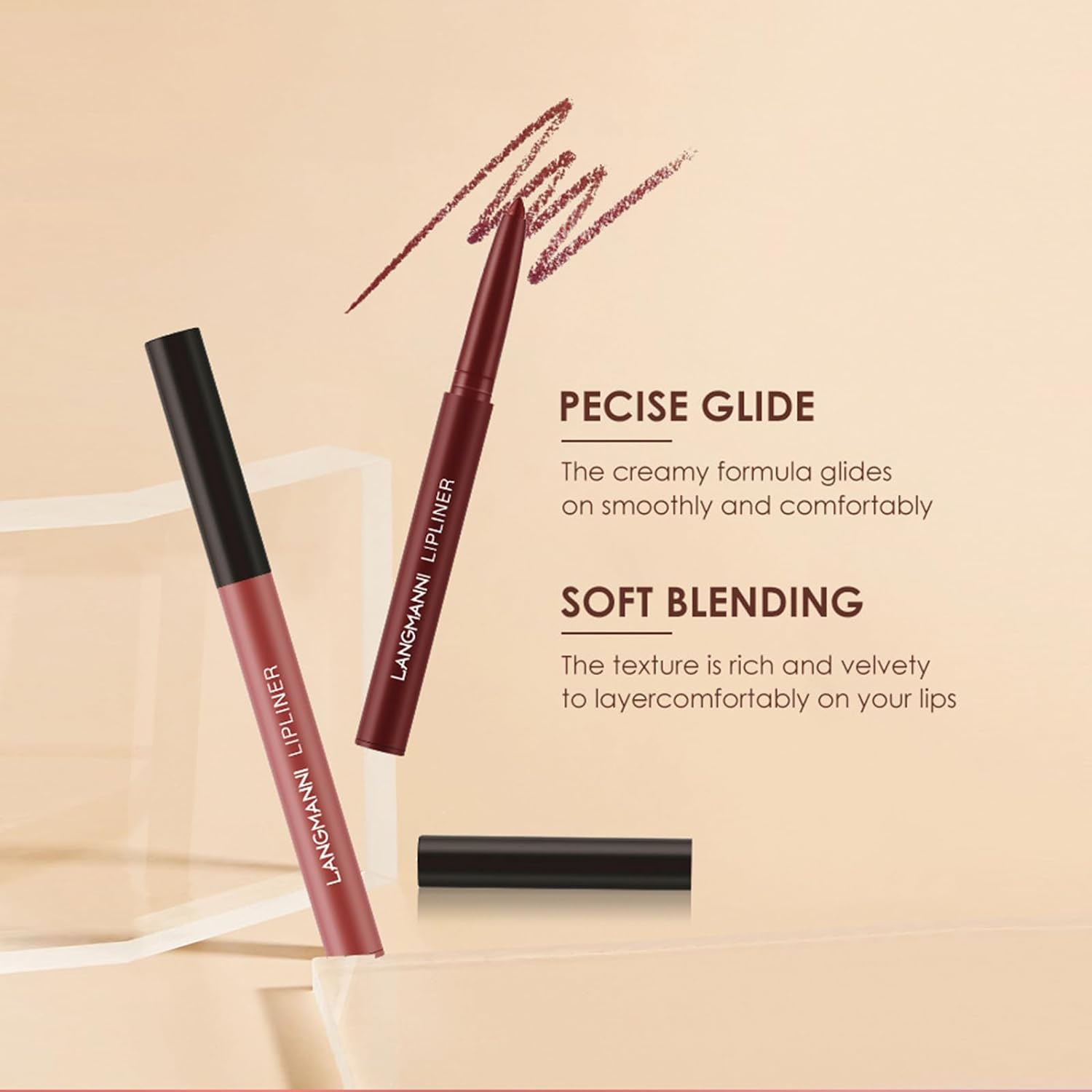 Enmart 12Pcs Lipstick Makeup Set, 2 in 1 Lip Liner Lip Gloss Set, Matte Liquid Lipsticks, Lip Liners Pencil, Long Lasting Waterproof Moisturizer Pigmented Lipstick, Beauty Lip Cosmetics for Girls image number 5