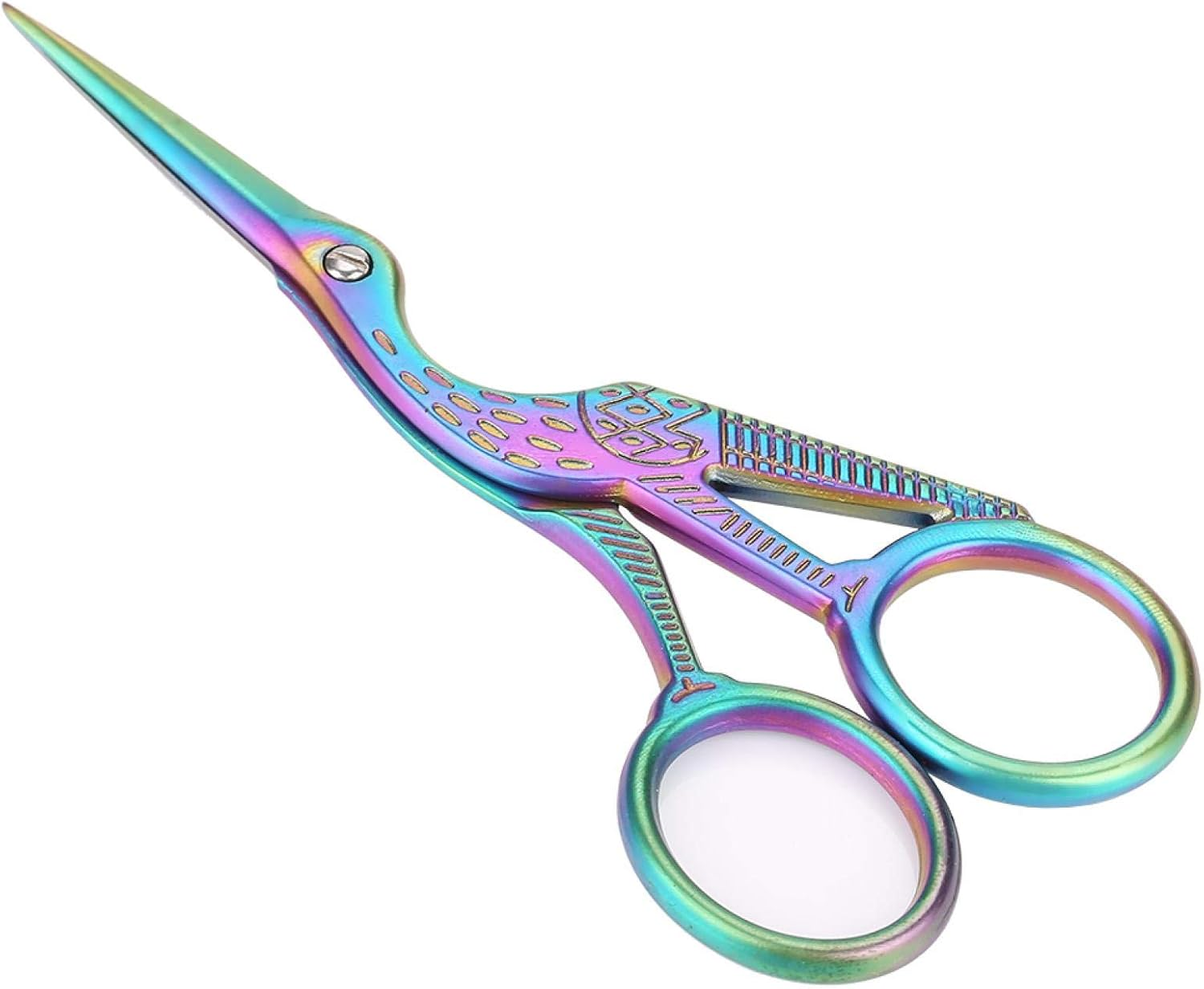 Embroidery Scissors Pointed Edge Exquisite Appearance Unique Crane Design Scissors, for Embroidery Crewel Crafting Needlework Sewing
